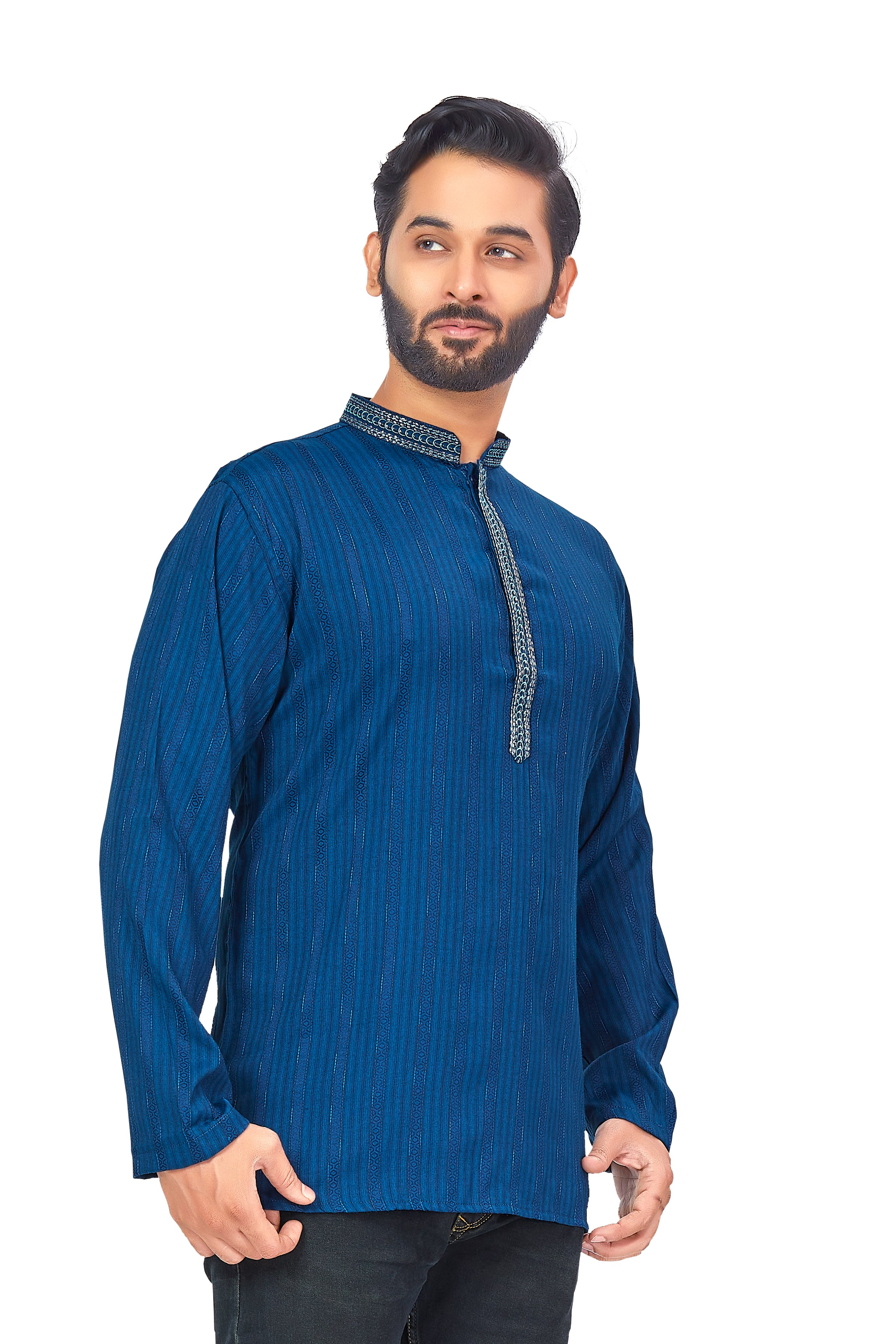 Mens Embroidered Kurti - Roop Darshan