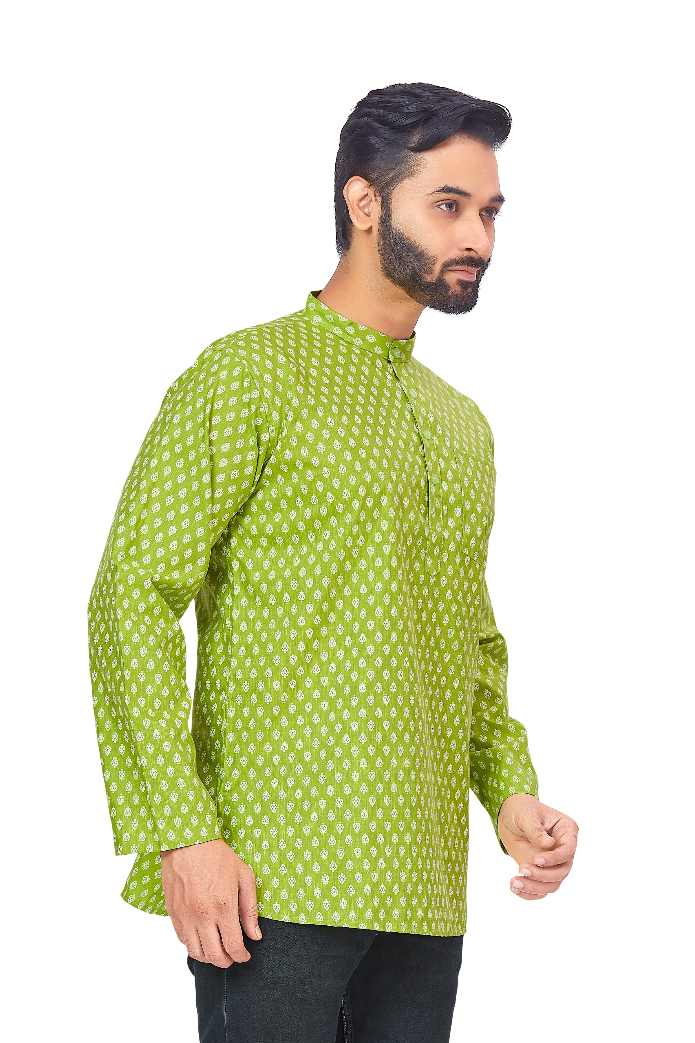 Mens Printed Kurti - Roop Darshan