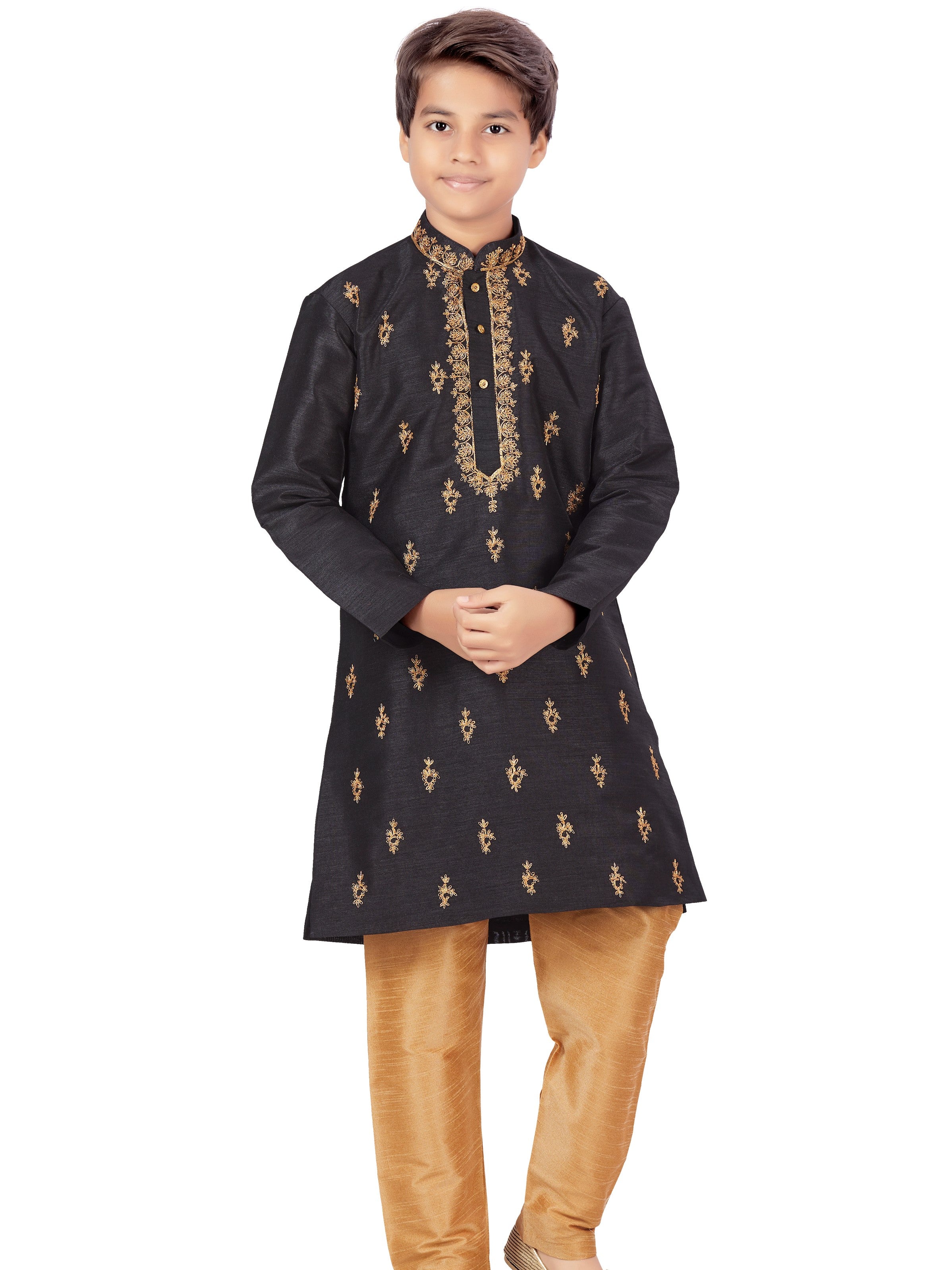 Boys Embroidered Kurta Payjama - Roop Darshan