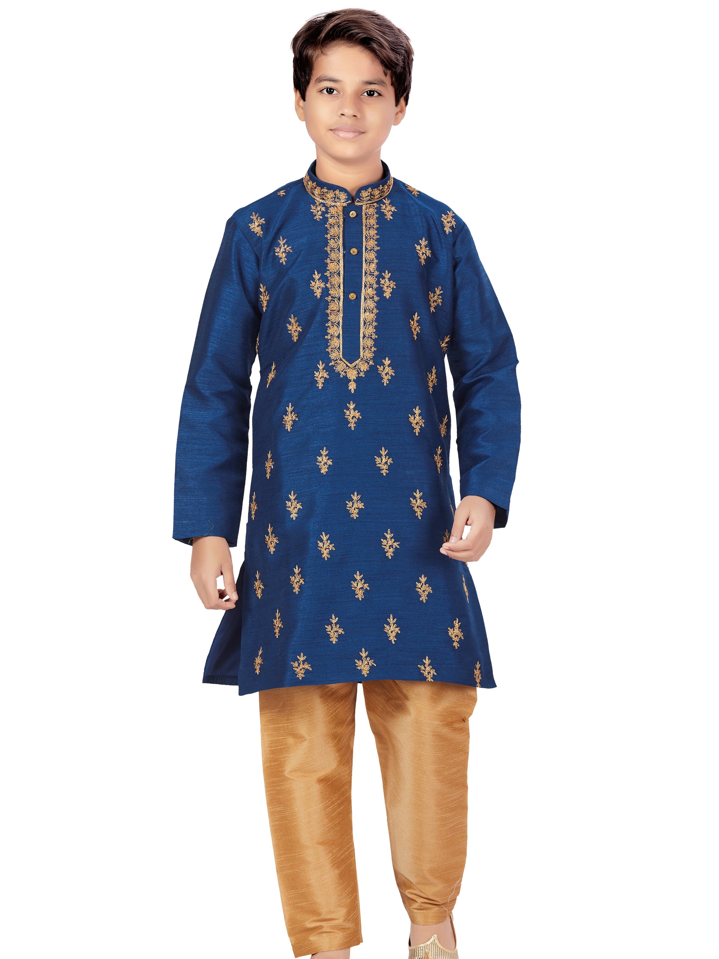 Boys Embroidered Kurta Payjama - Roop Darshan