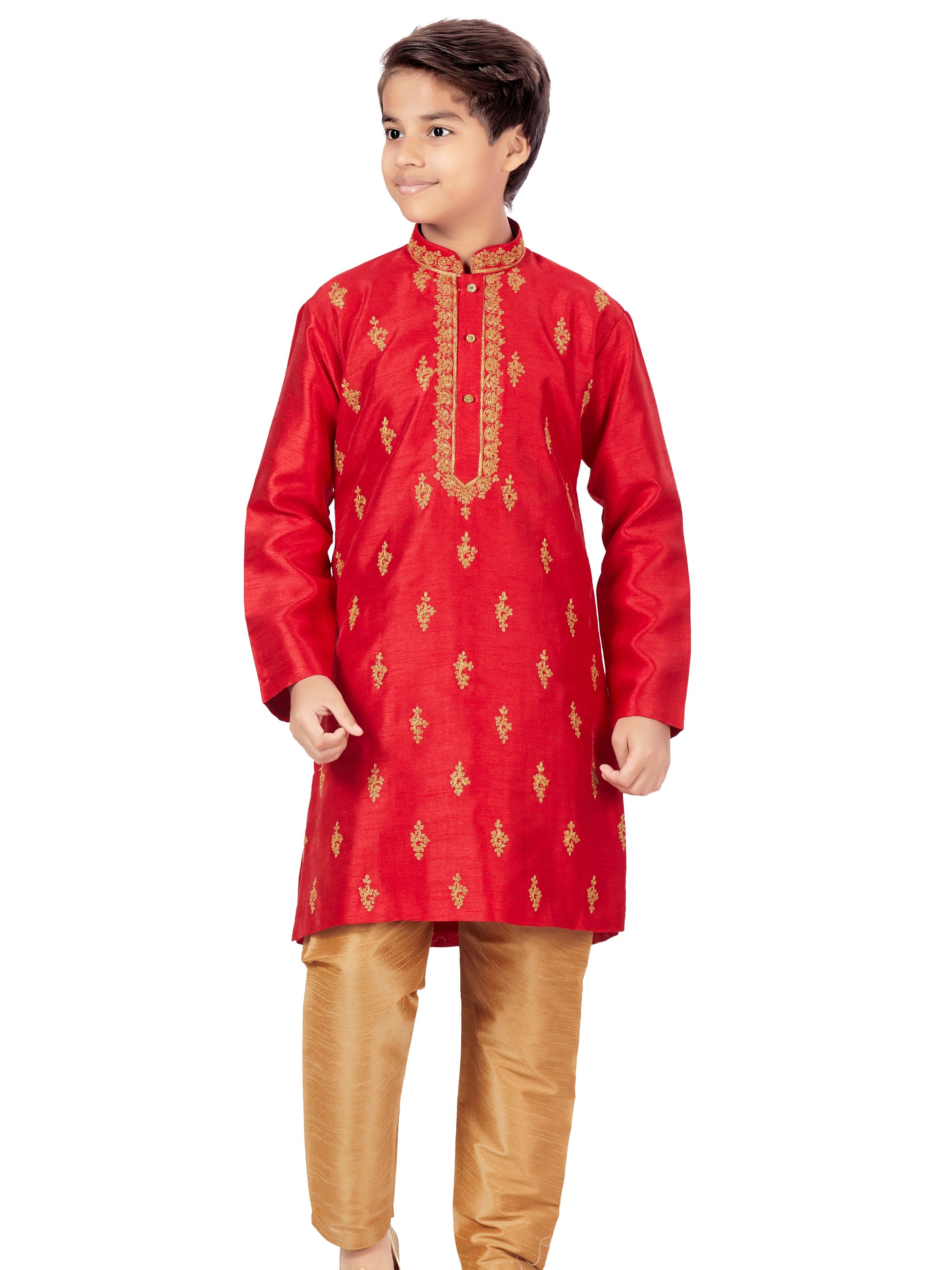 Boys Embroidered Kurta Payjama - Roop Darshan