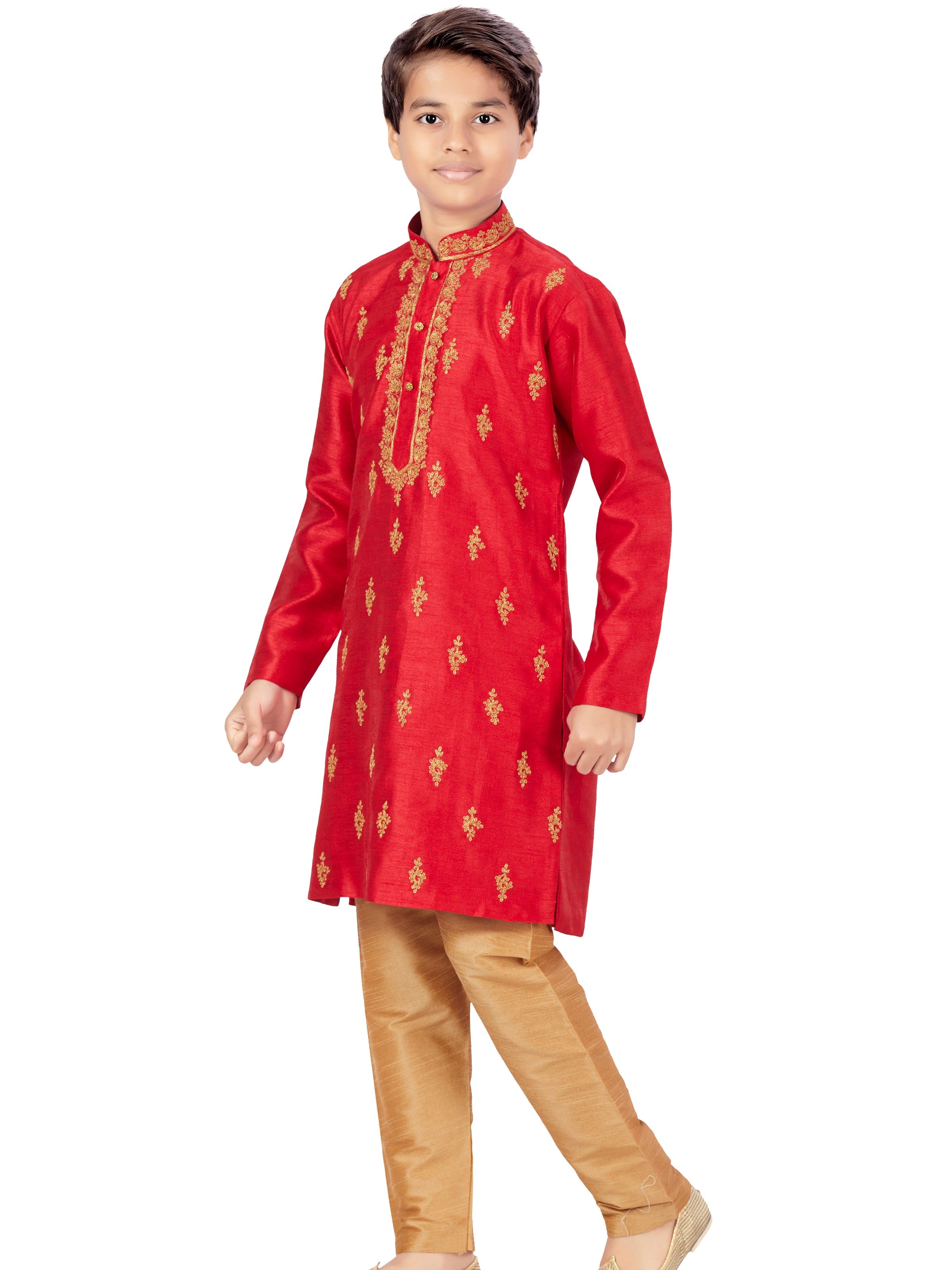 Boys Embroidered Kurta Payjama - Roop Darshan