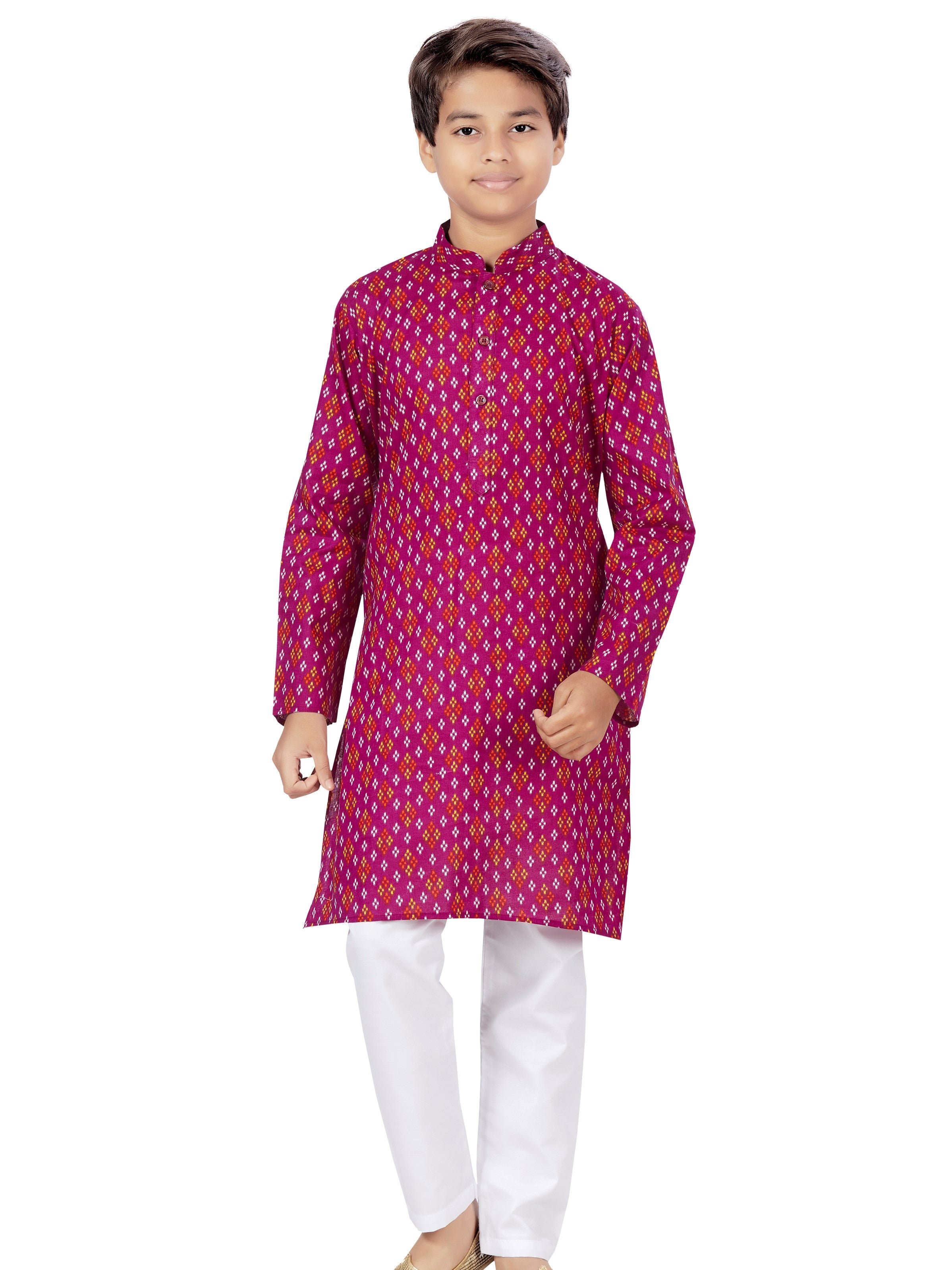 Boys Printed Kurta Payjama - Roop Darshan