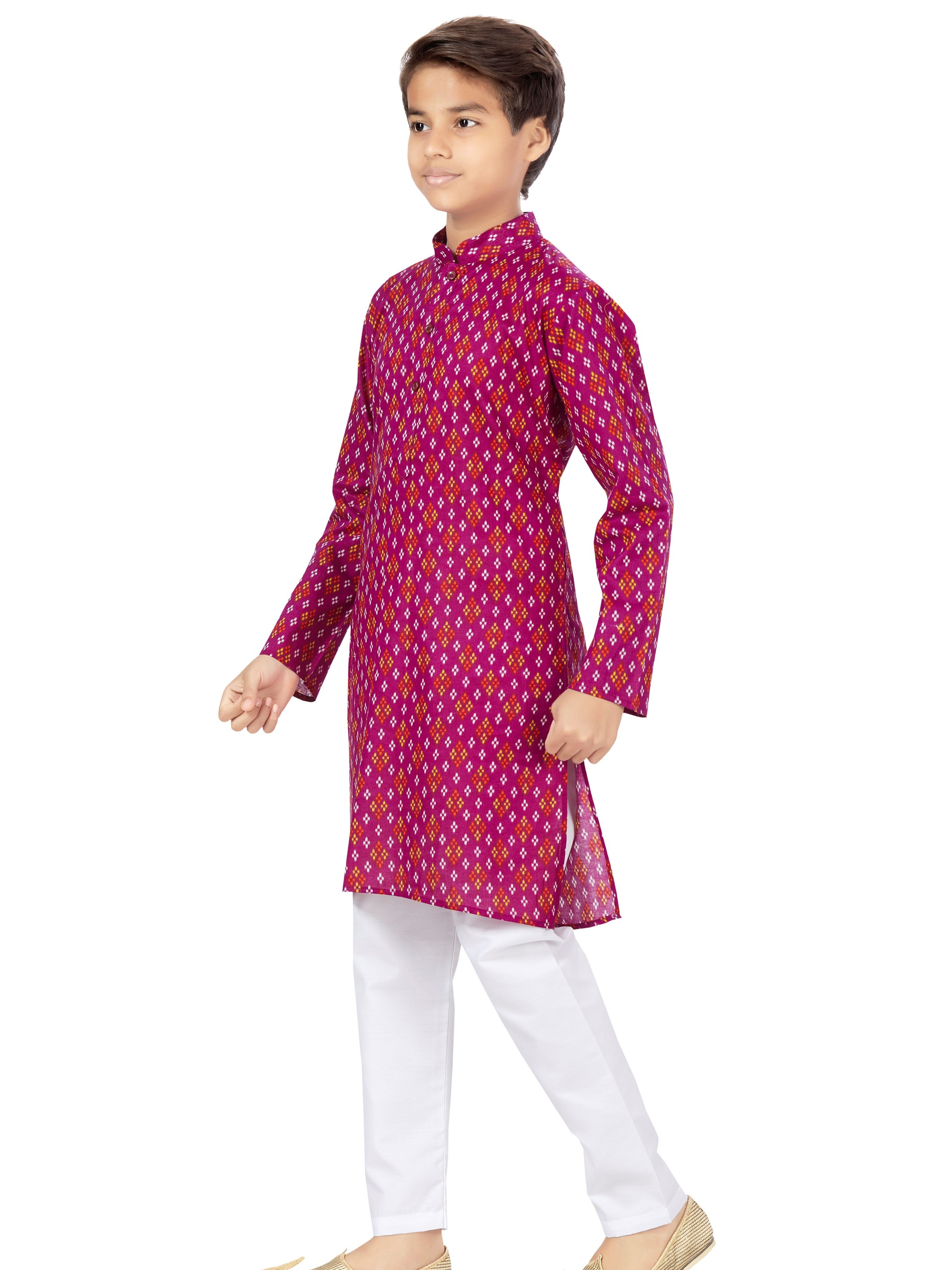 Boys Printed Kurta Payjama - Roop Darshan