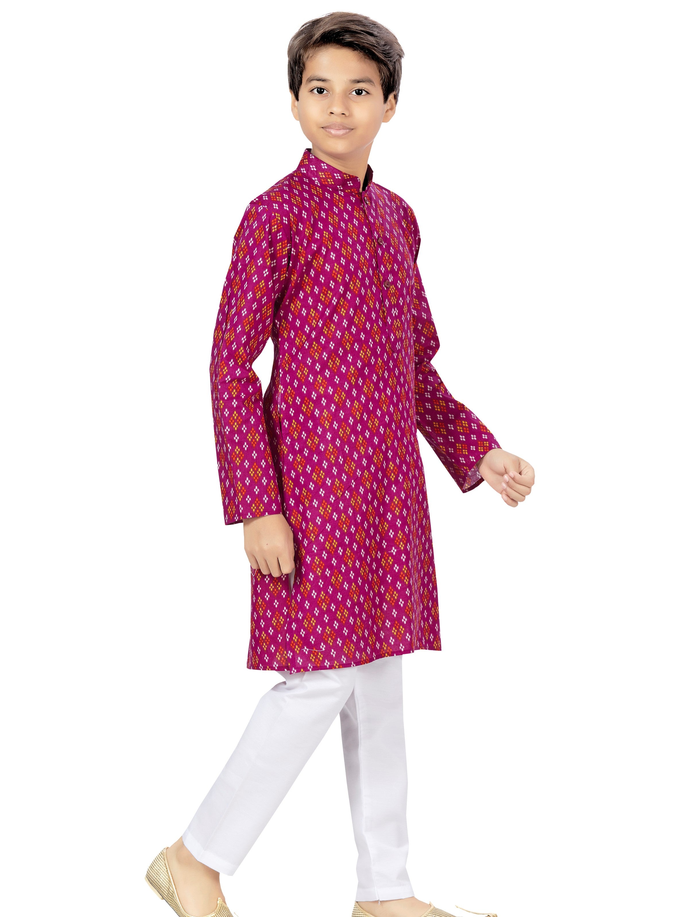 Boys Printed Kurta Payjama - Roop Darshan