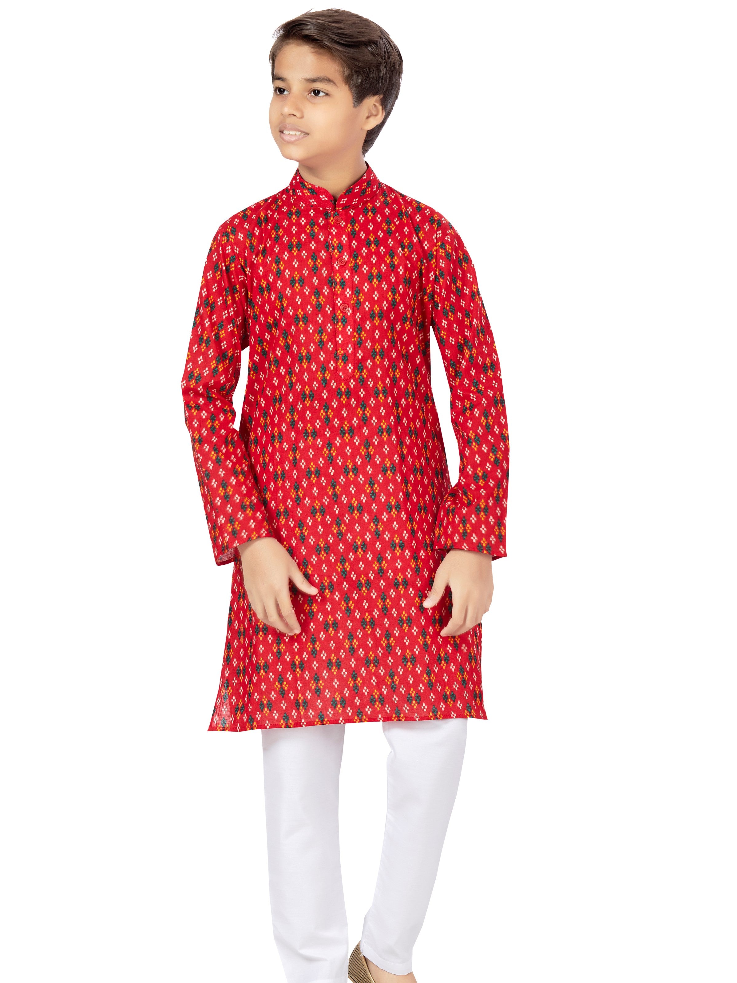 Boys Printed Kurta Payjama - Roop Darshan