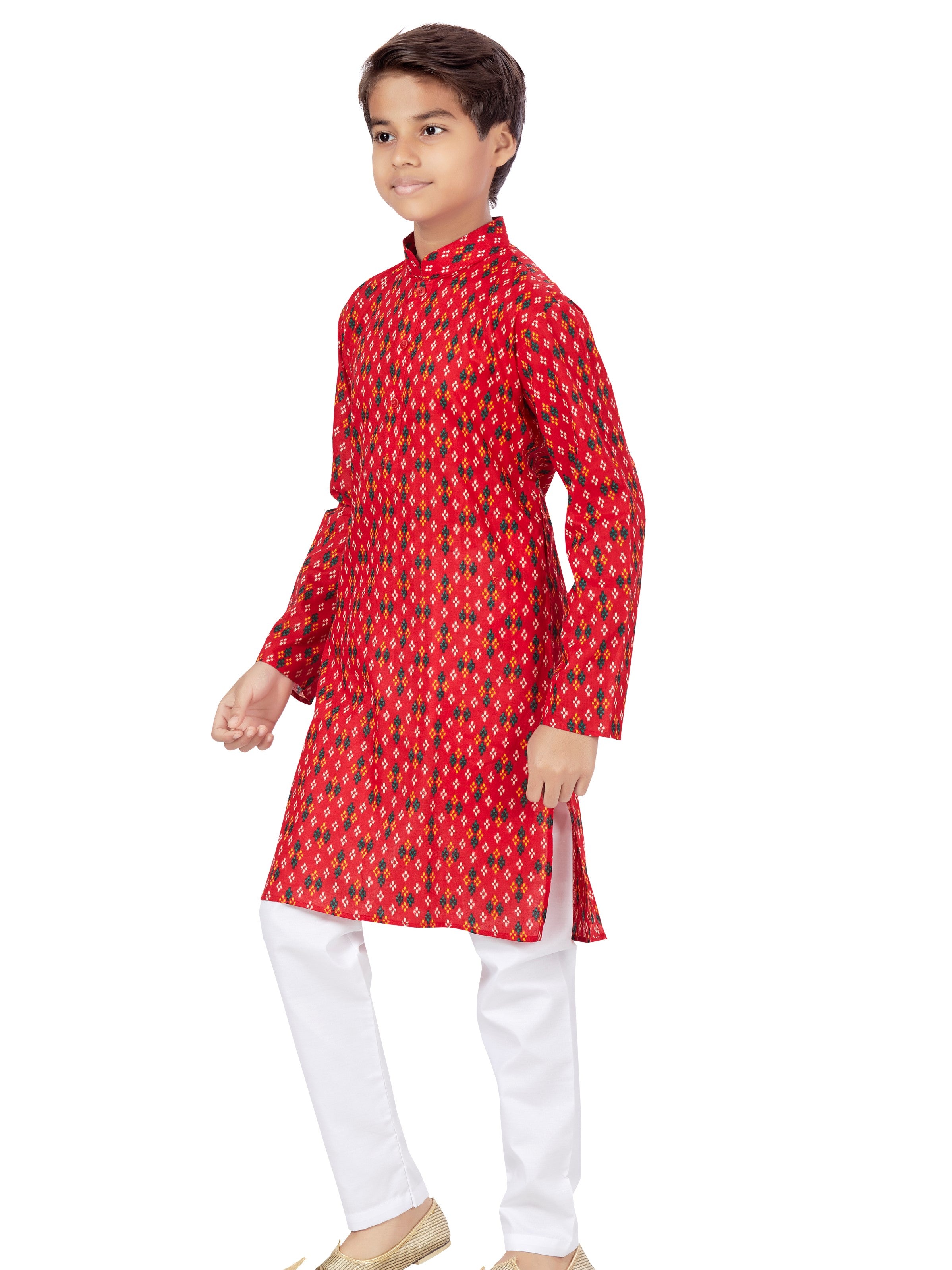 Boys Printed Kurta Payjama - Roop Darshan