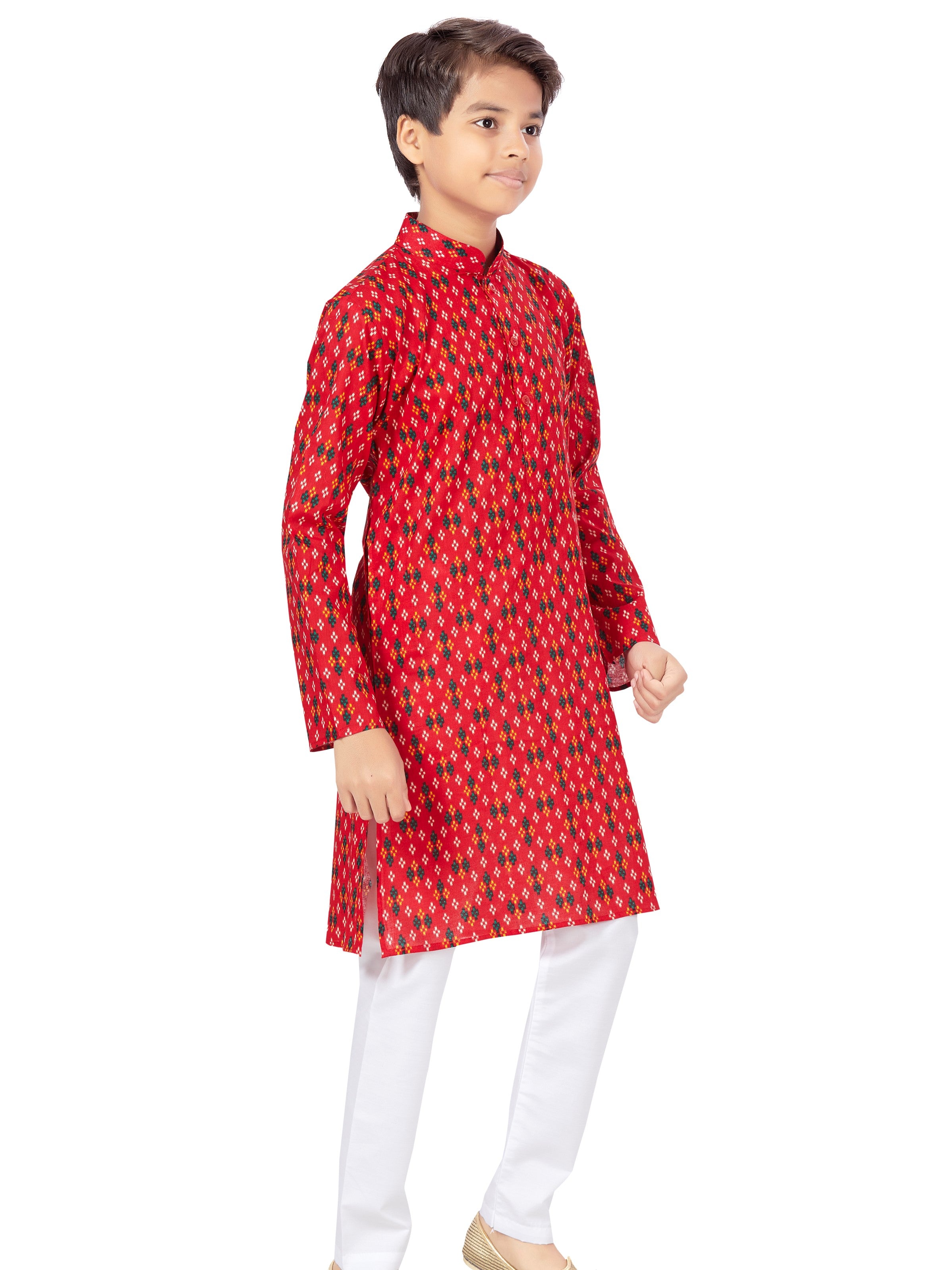 Boys Printed Kurta Payjama - Roop Darshan