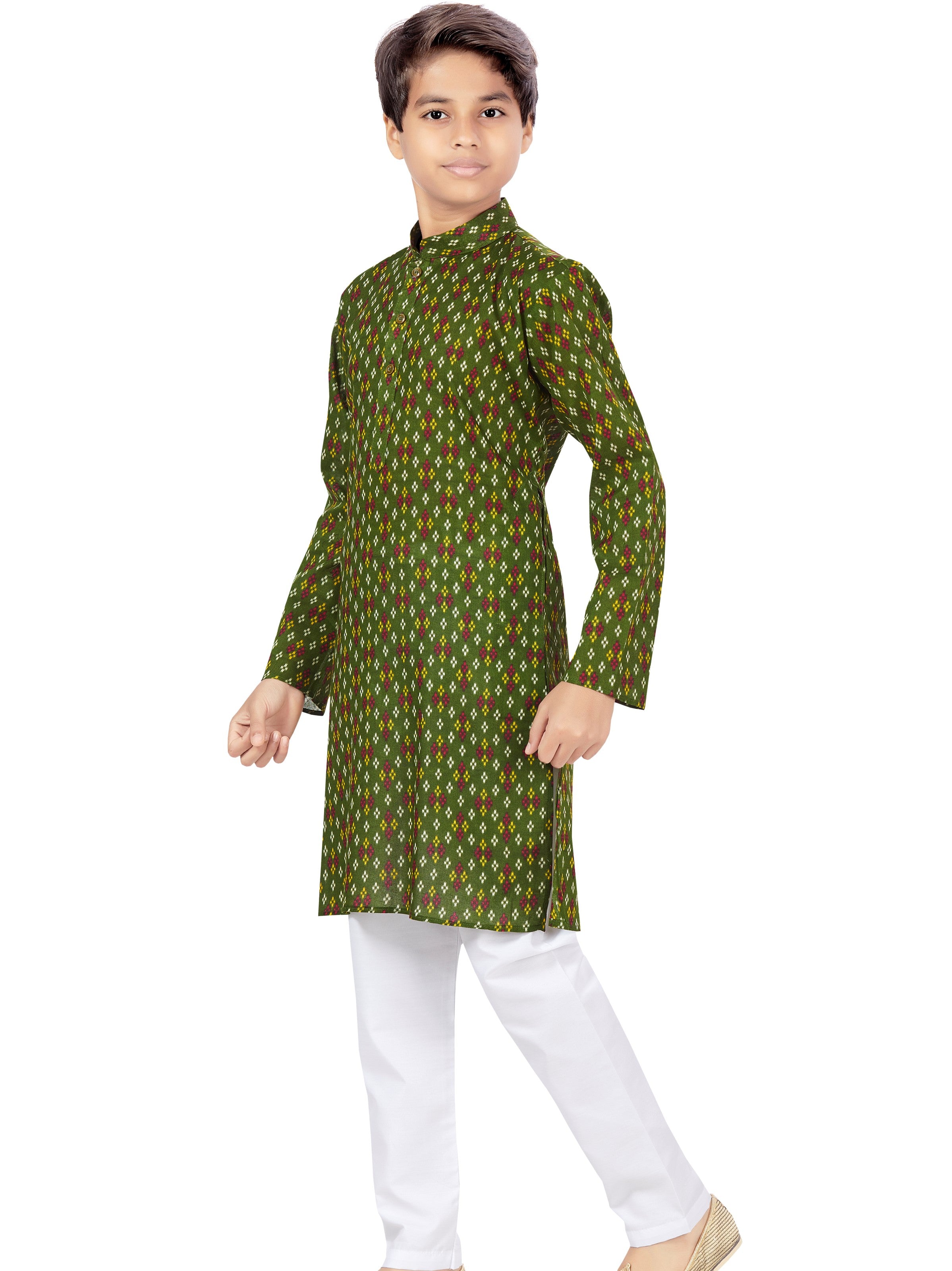 Boys Printed Kurta Payjama - Roop Darshan