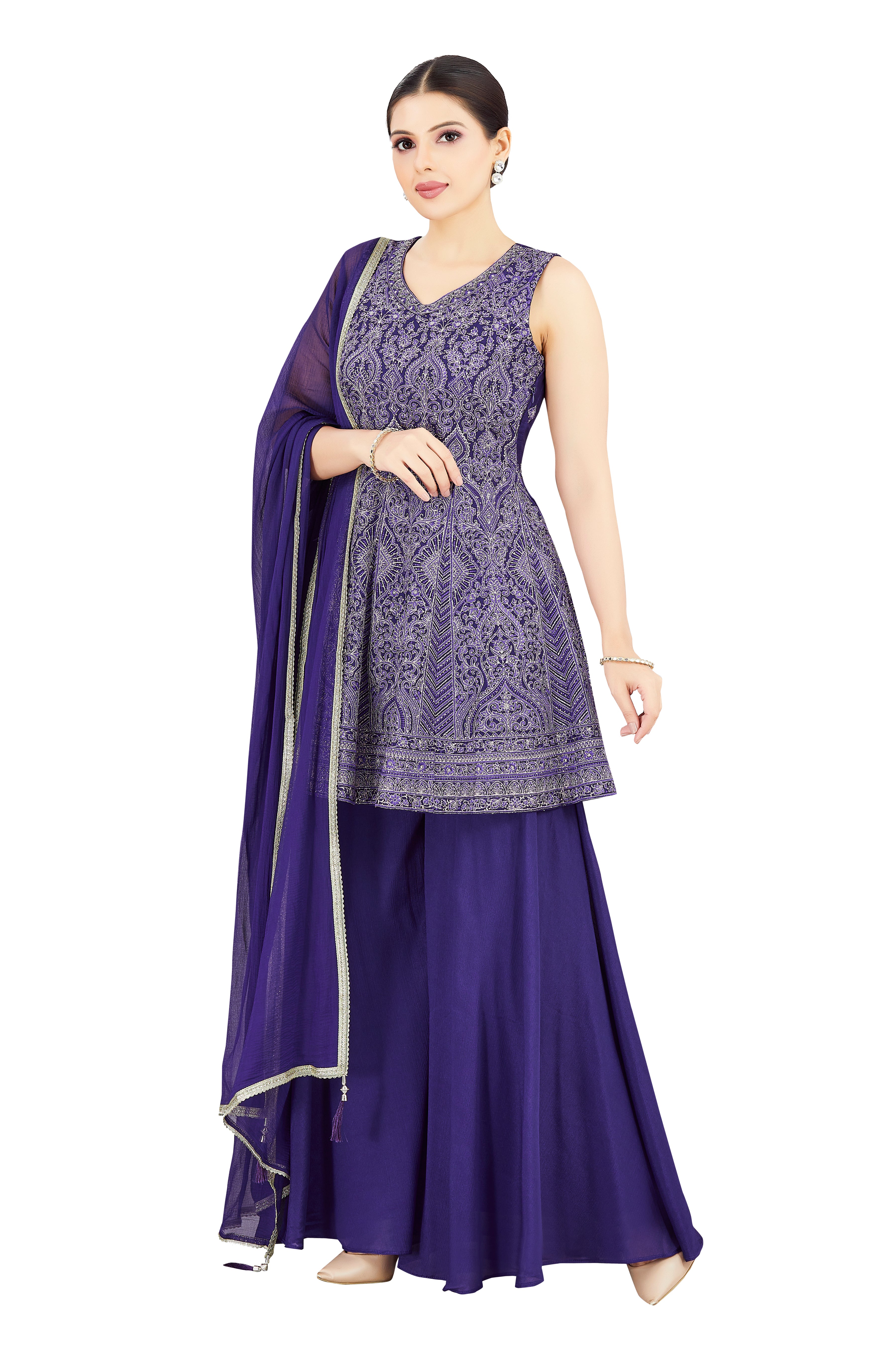 Sonali Palazzo Suit - Roop Darshan