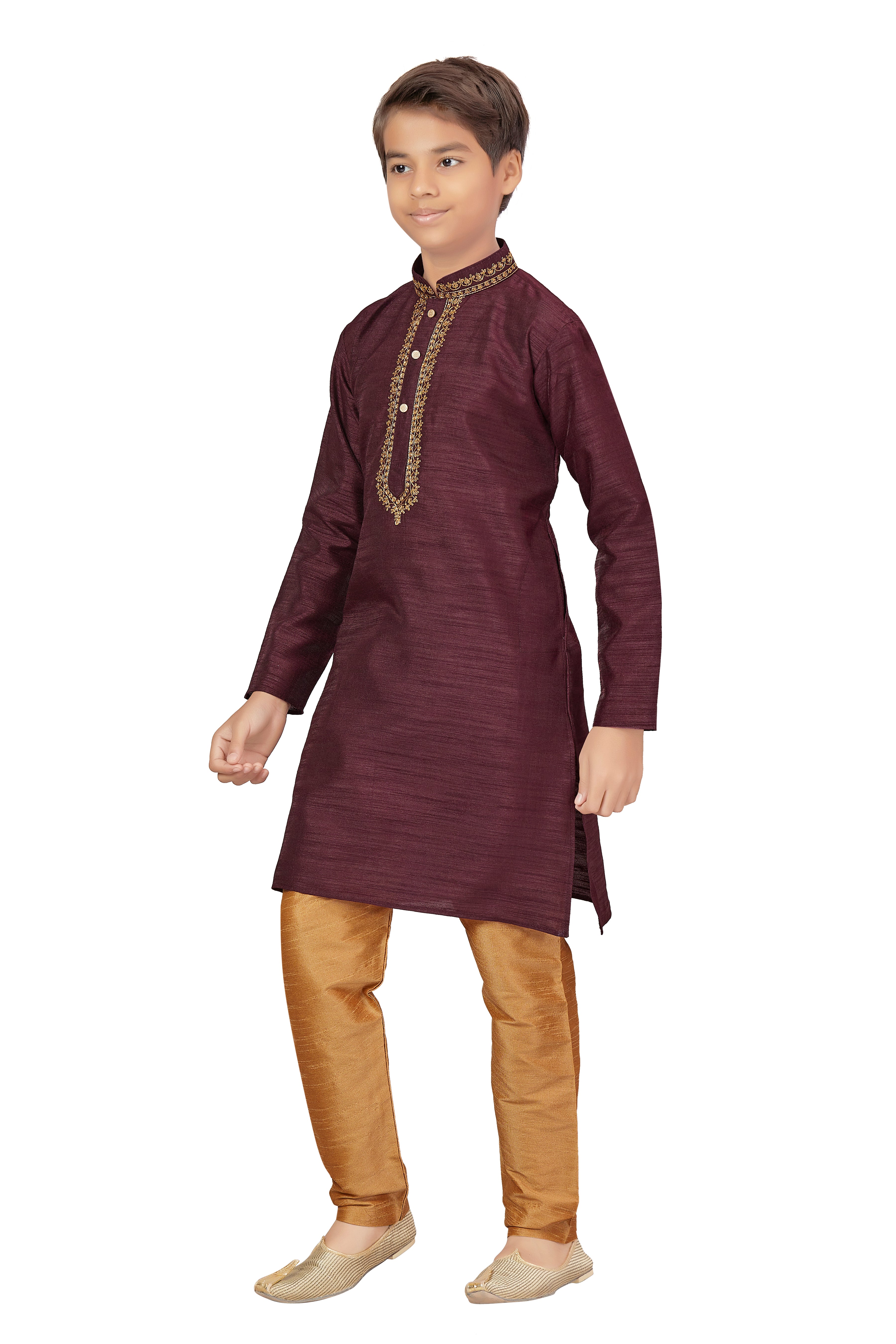 Boys Embroidered Kurta Payjama - Roop Darshan