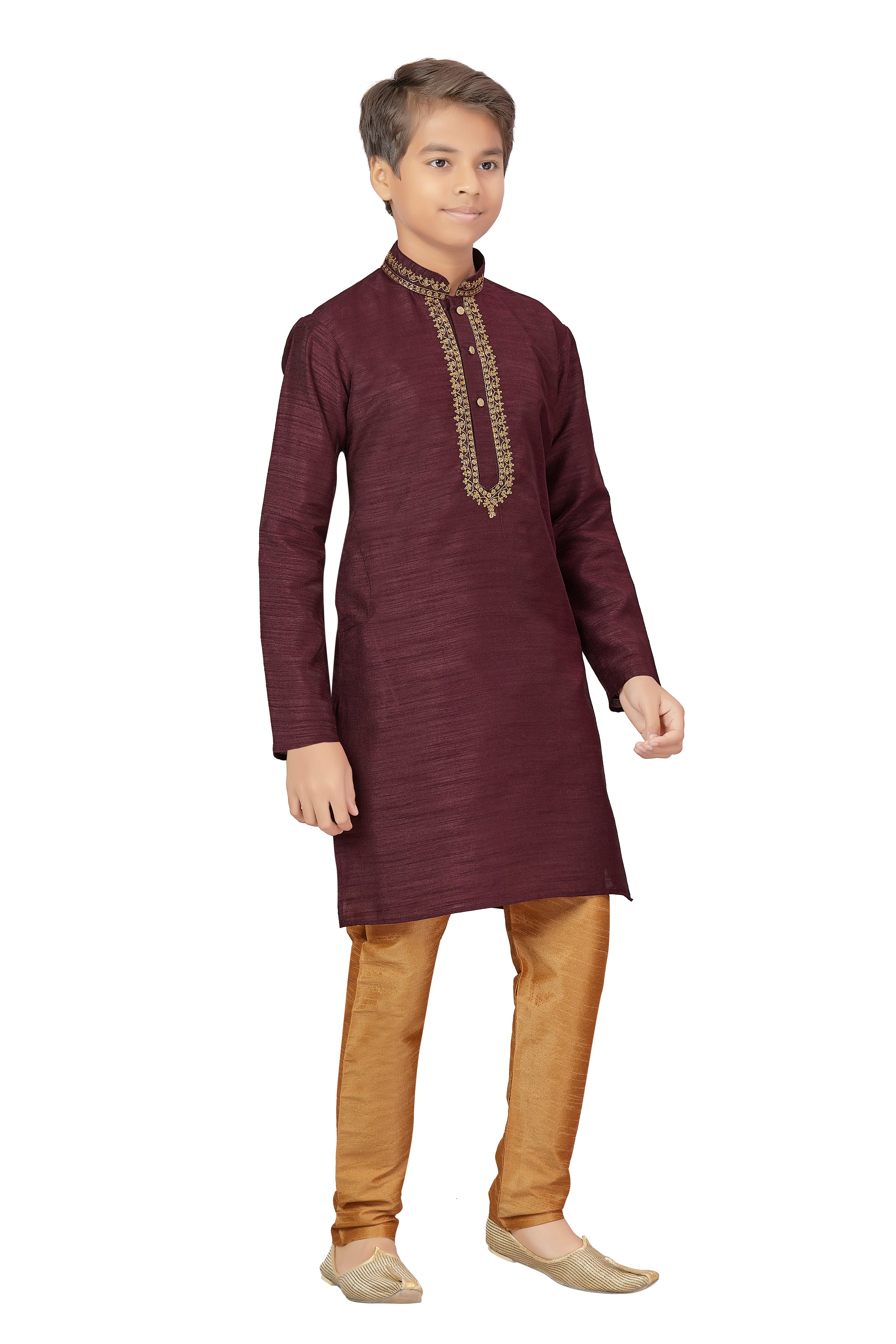 Boys Embroidered Kurta Payjama - Roop Darshan