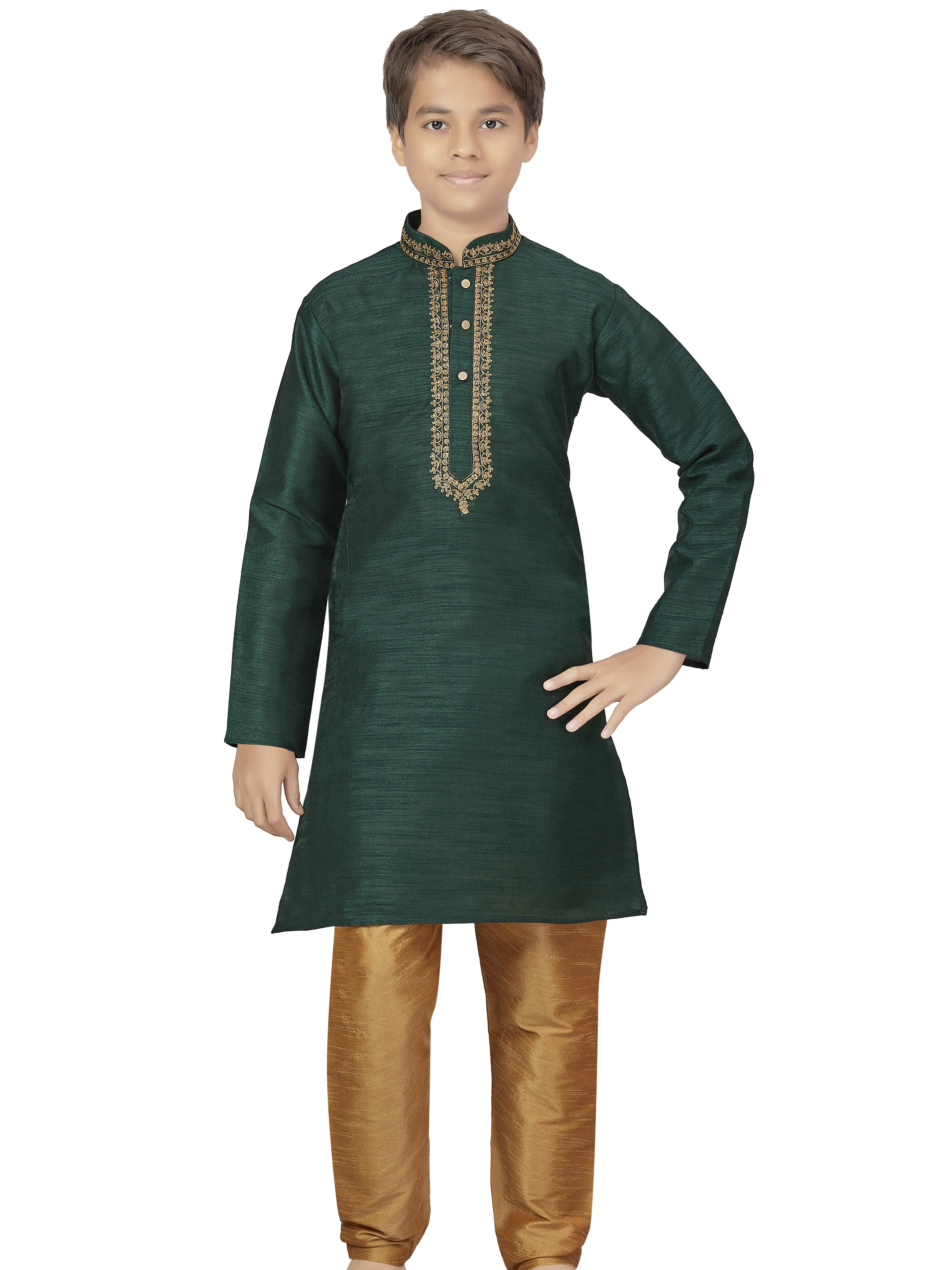 Boys Embroidered Kurta Payjama - Roop Darshan