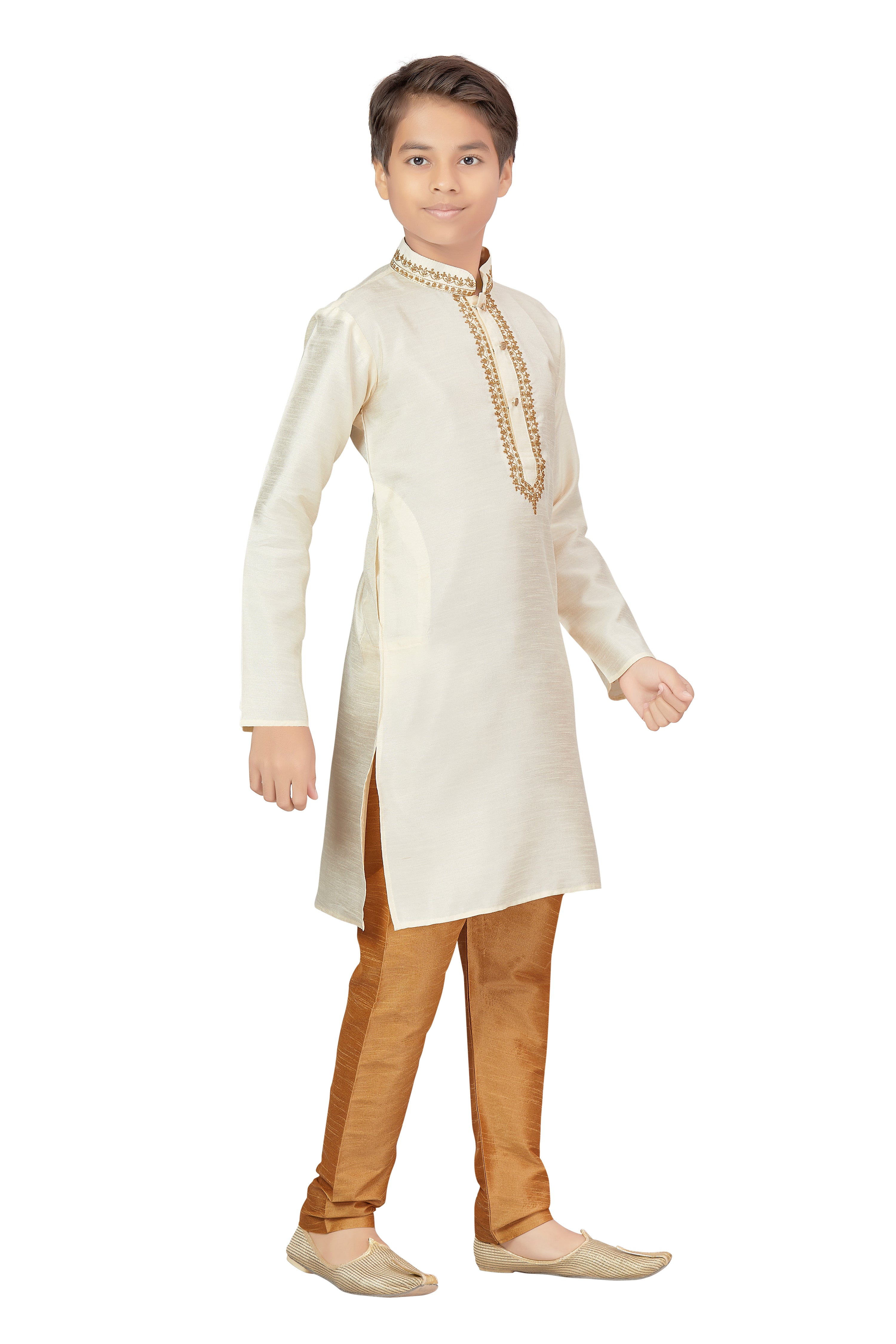 Boys Embroidered Kurta Payjama - Roop Darshan