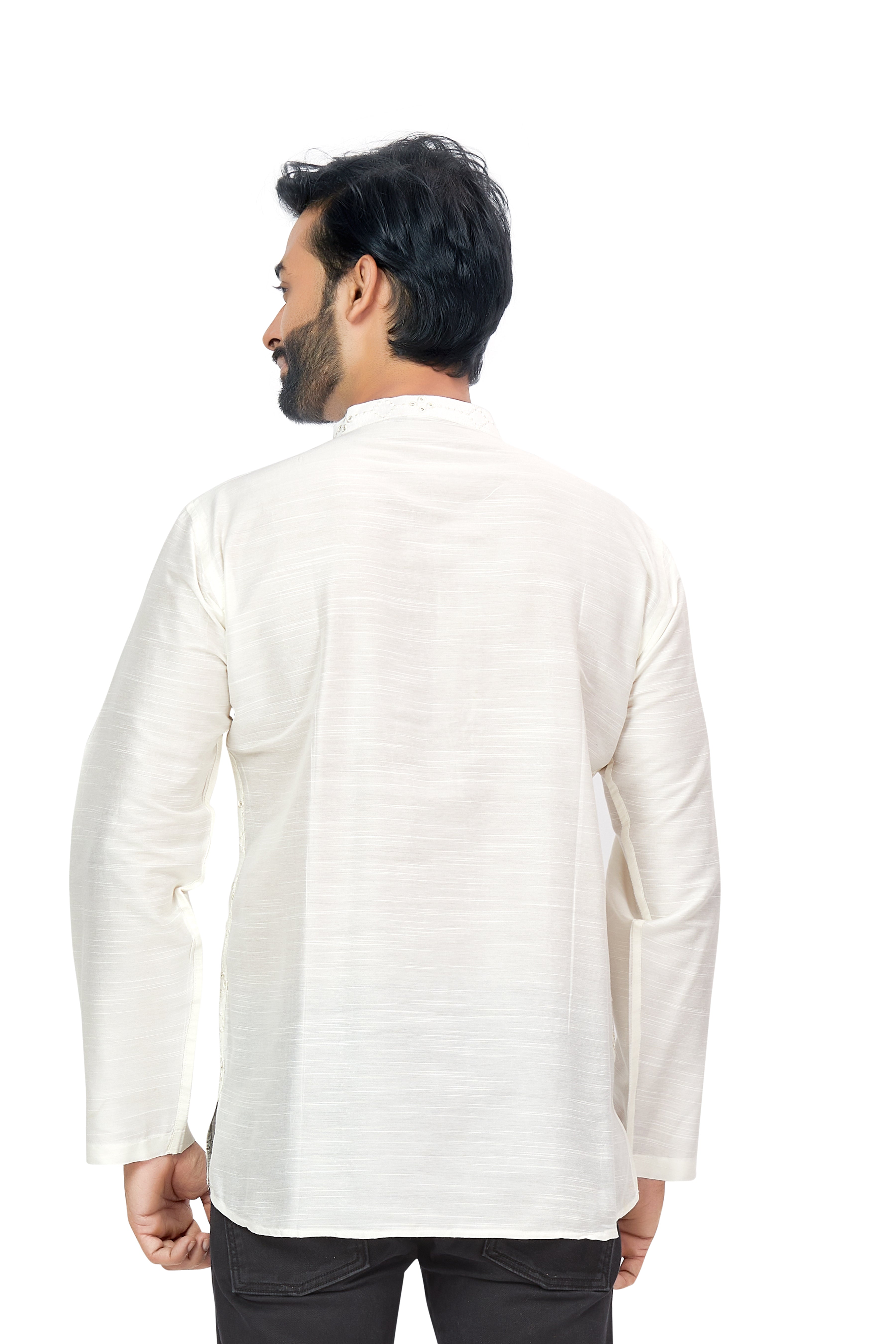 Mens Resham Embroidered Kurti - Roop Darshan