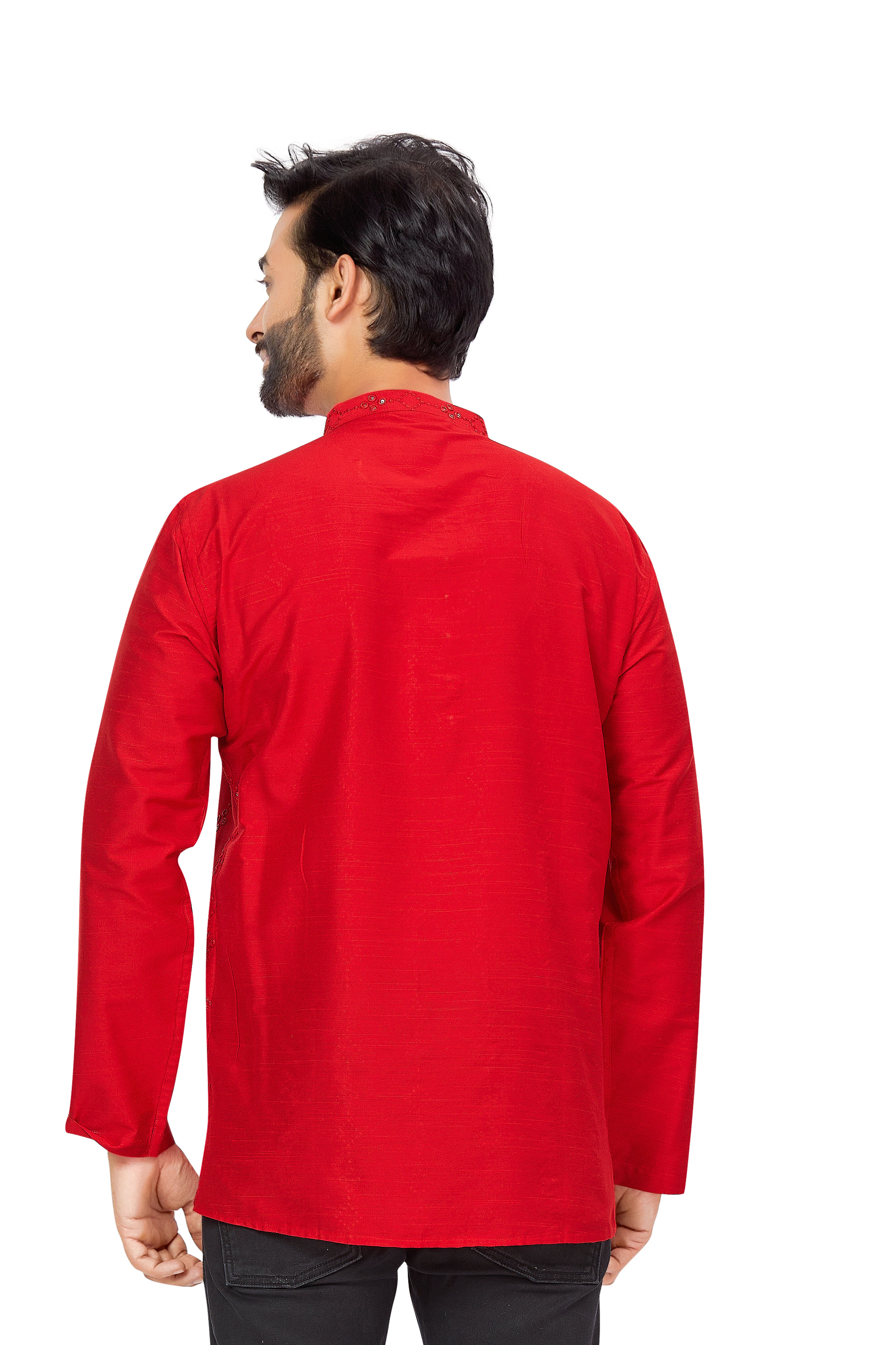 Mens Resham Embroidered Kurti - Roop Darshan