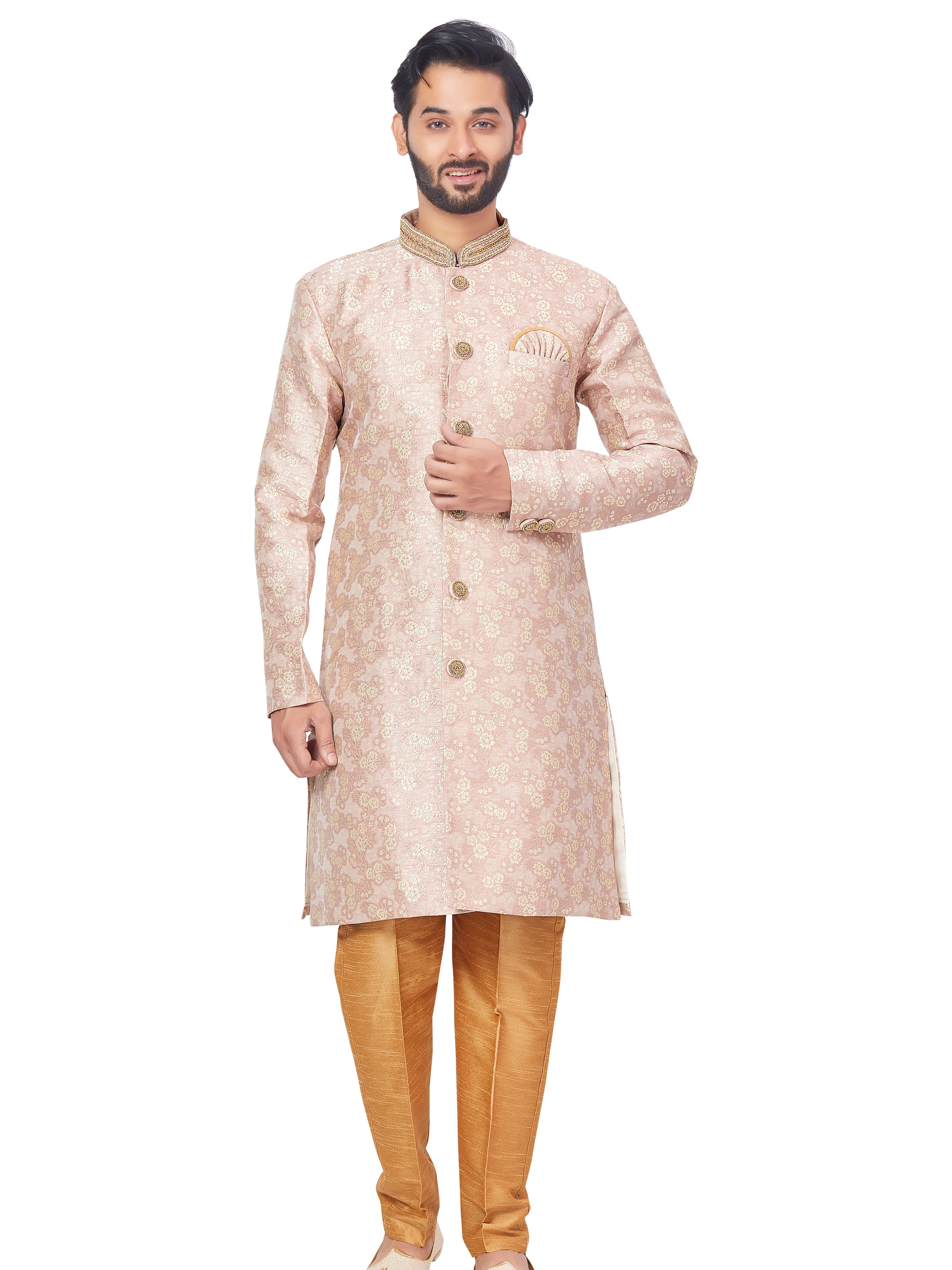 Mens Brocade Kurta Set - Roop Darshan