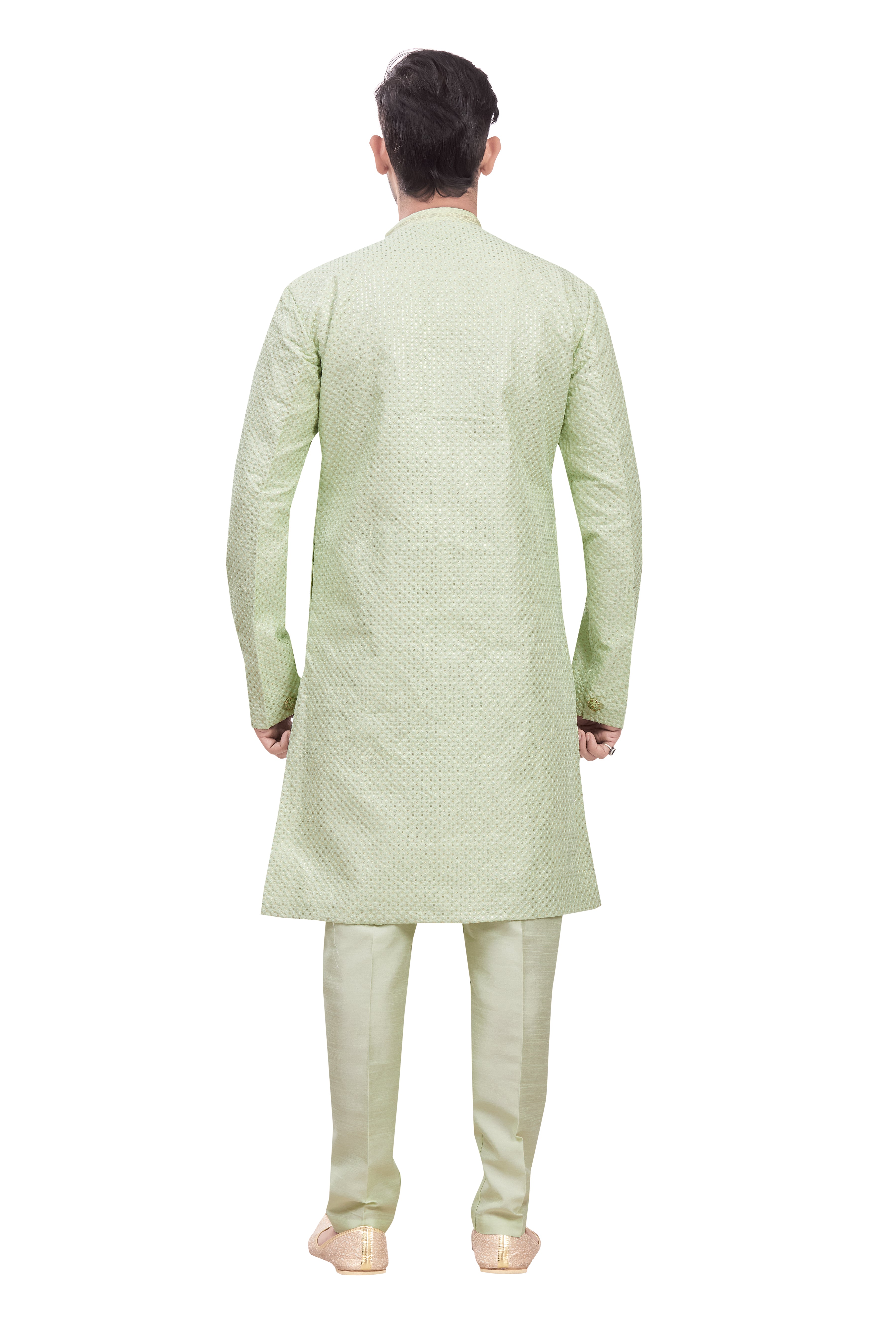 Mens Tiki Resham Embroidered Work Kurta Set - Roop Darshan
