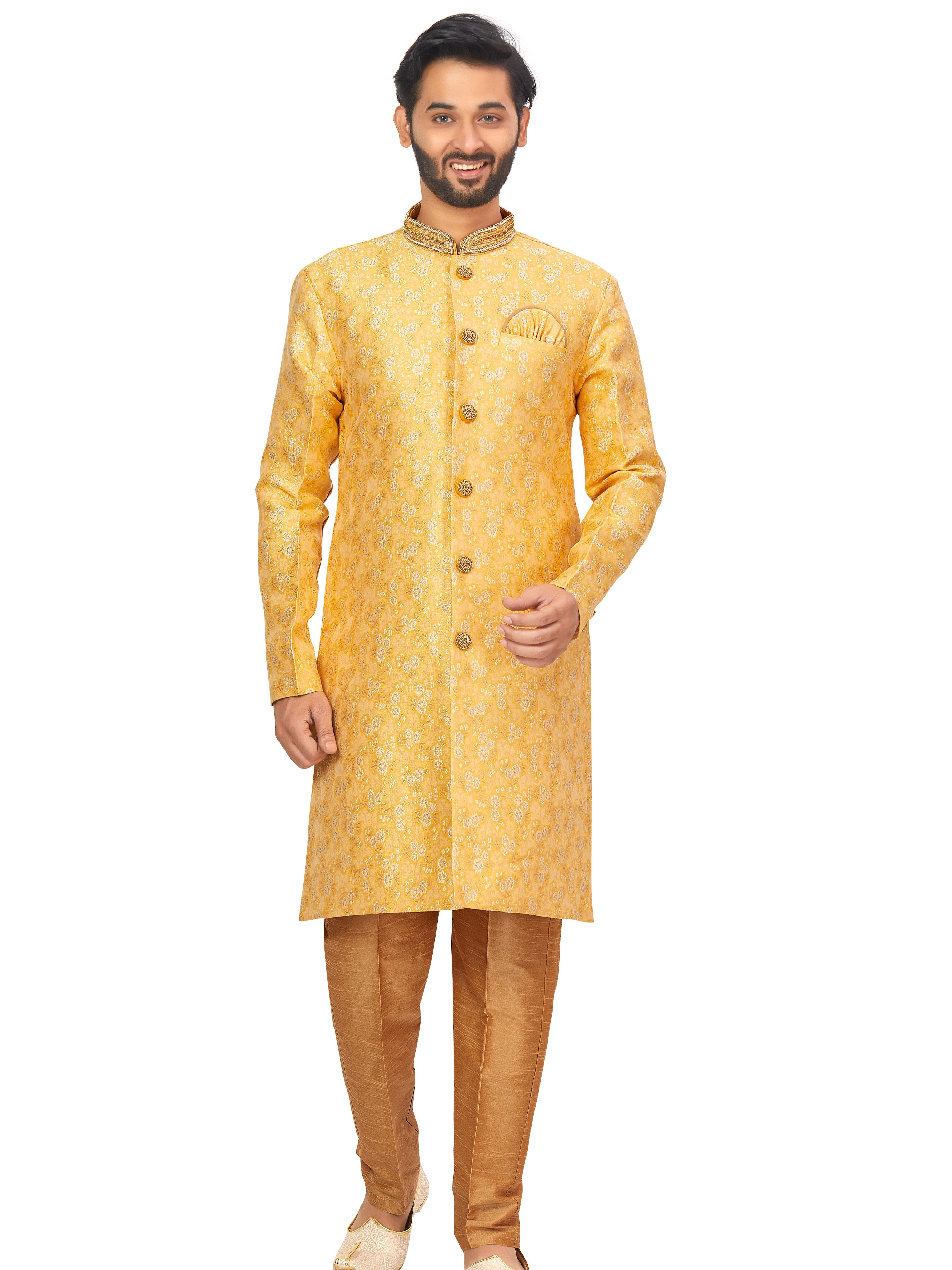 Mens Brocade Kurta Set - Roop Darshan