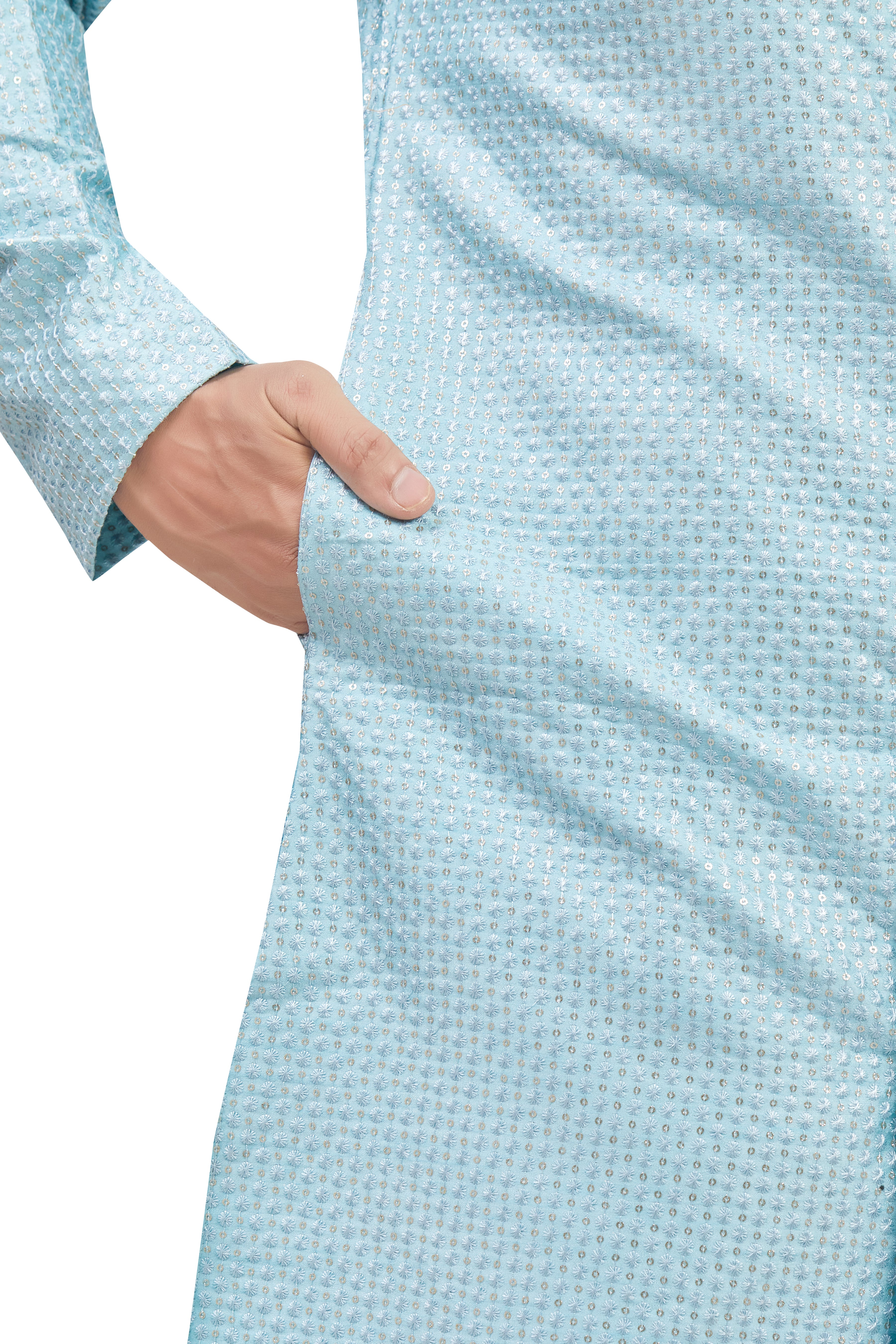 Mens Tiki Resham Embroidered Work Kurta Set - Roop Darshan