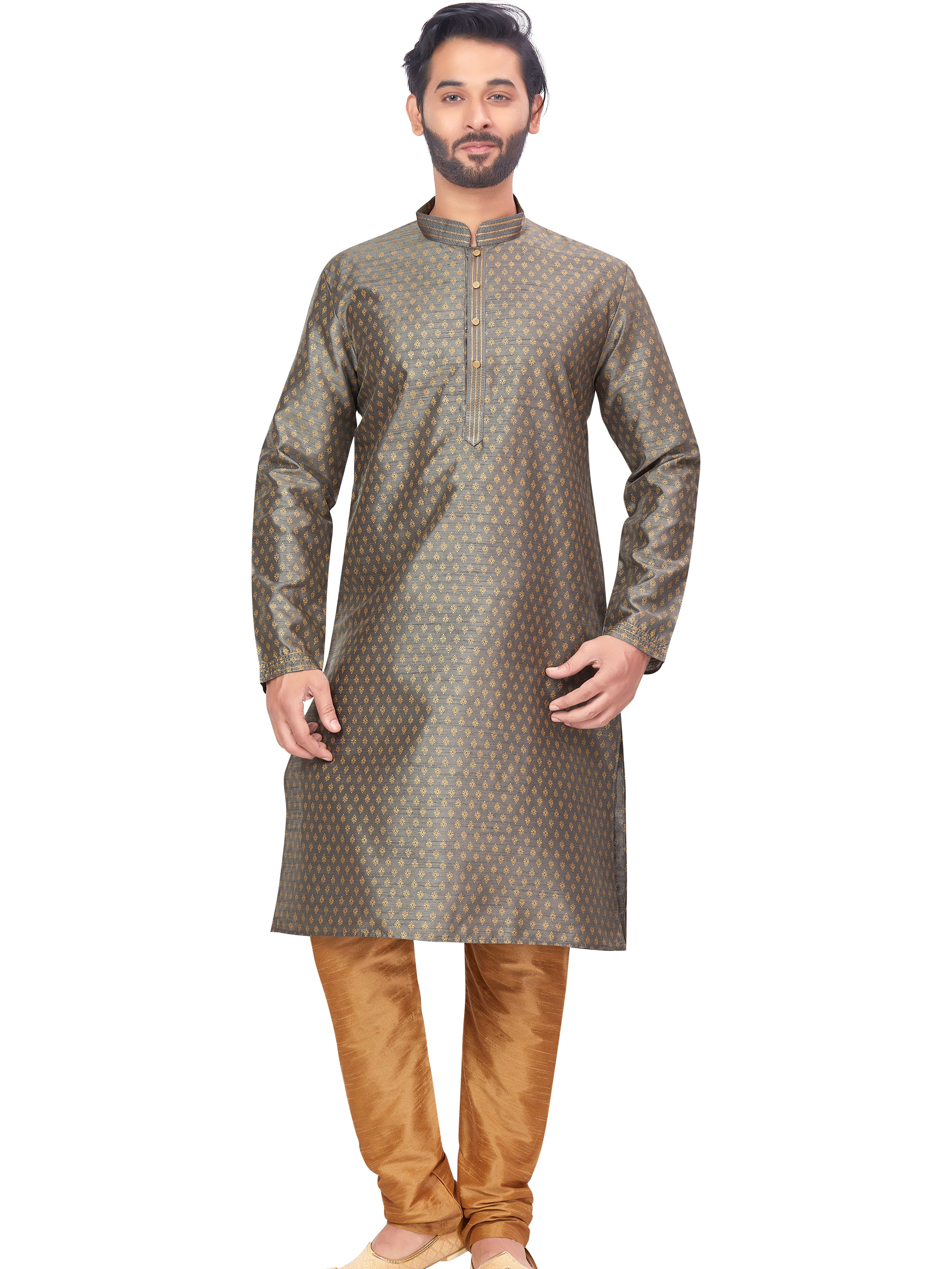 Mens Printed Kurta Set - Roop Darshan