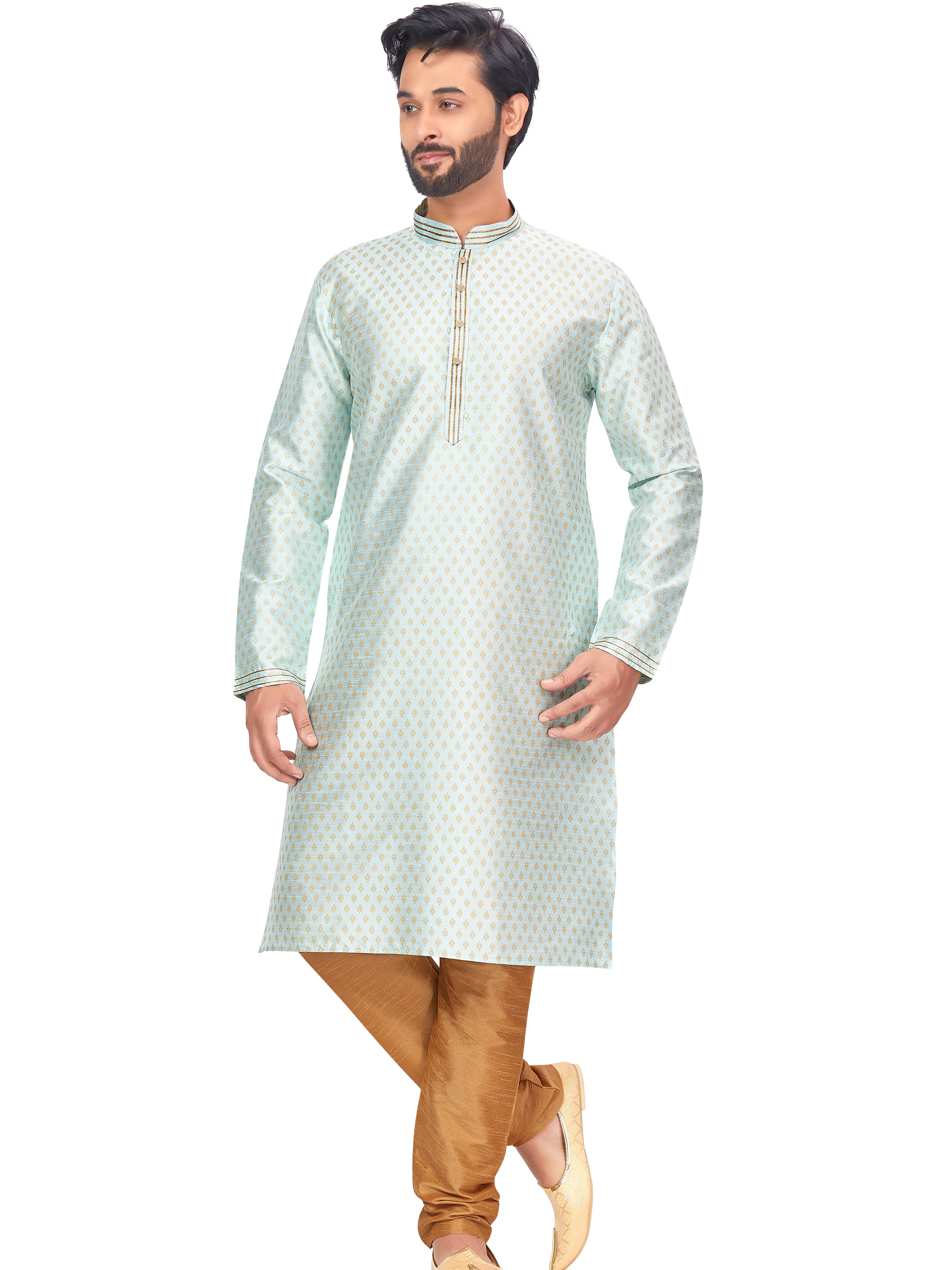 Mens Printed Kurta Set - Roop Darshan