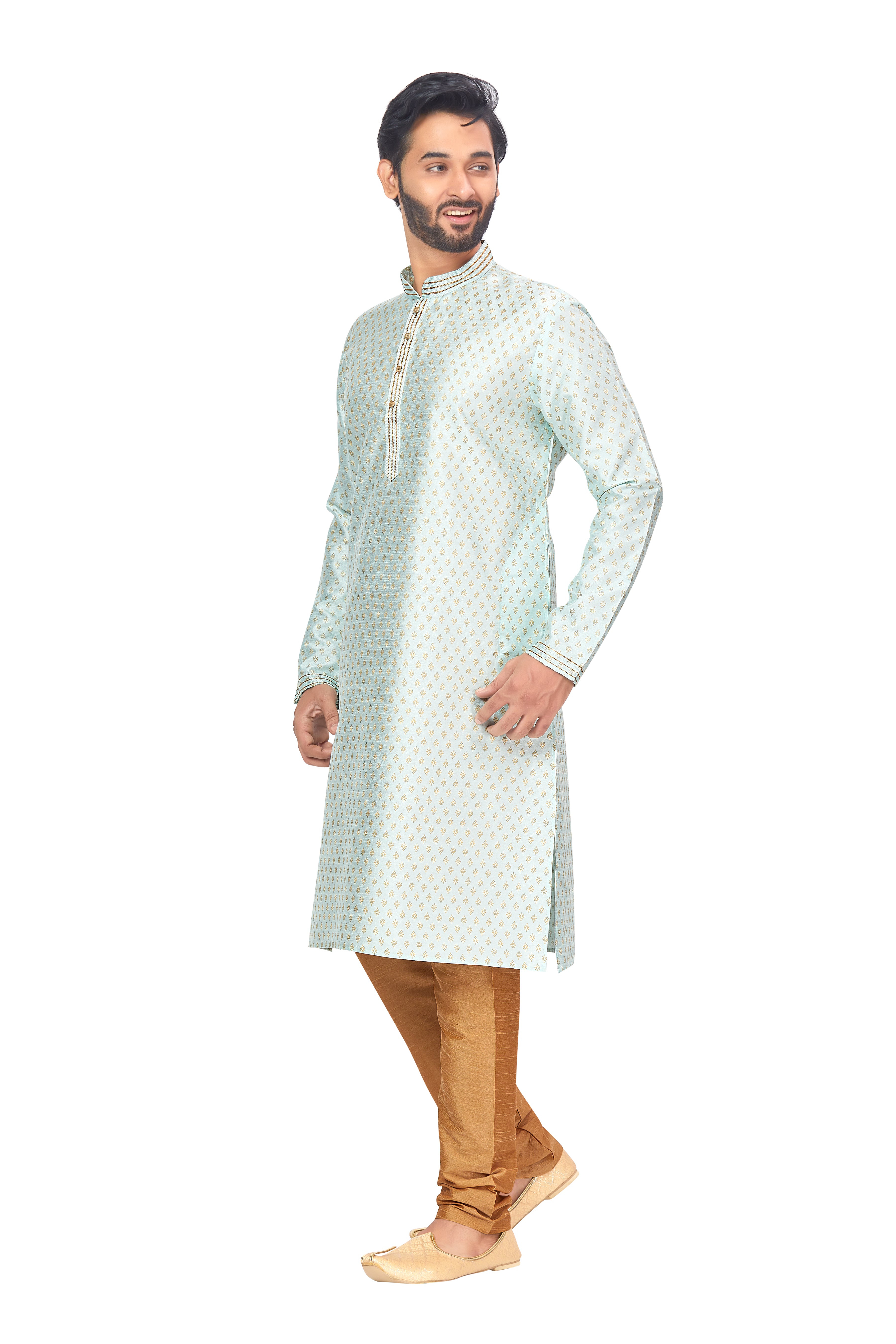 Mens Printed Kurta Set - Roop Darshan