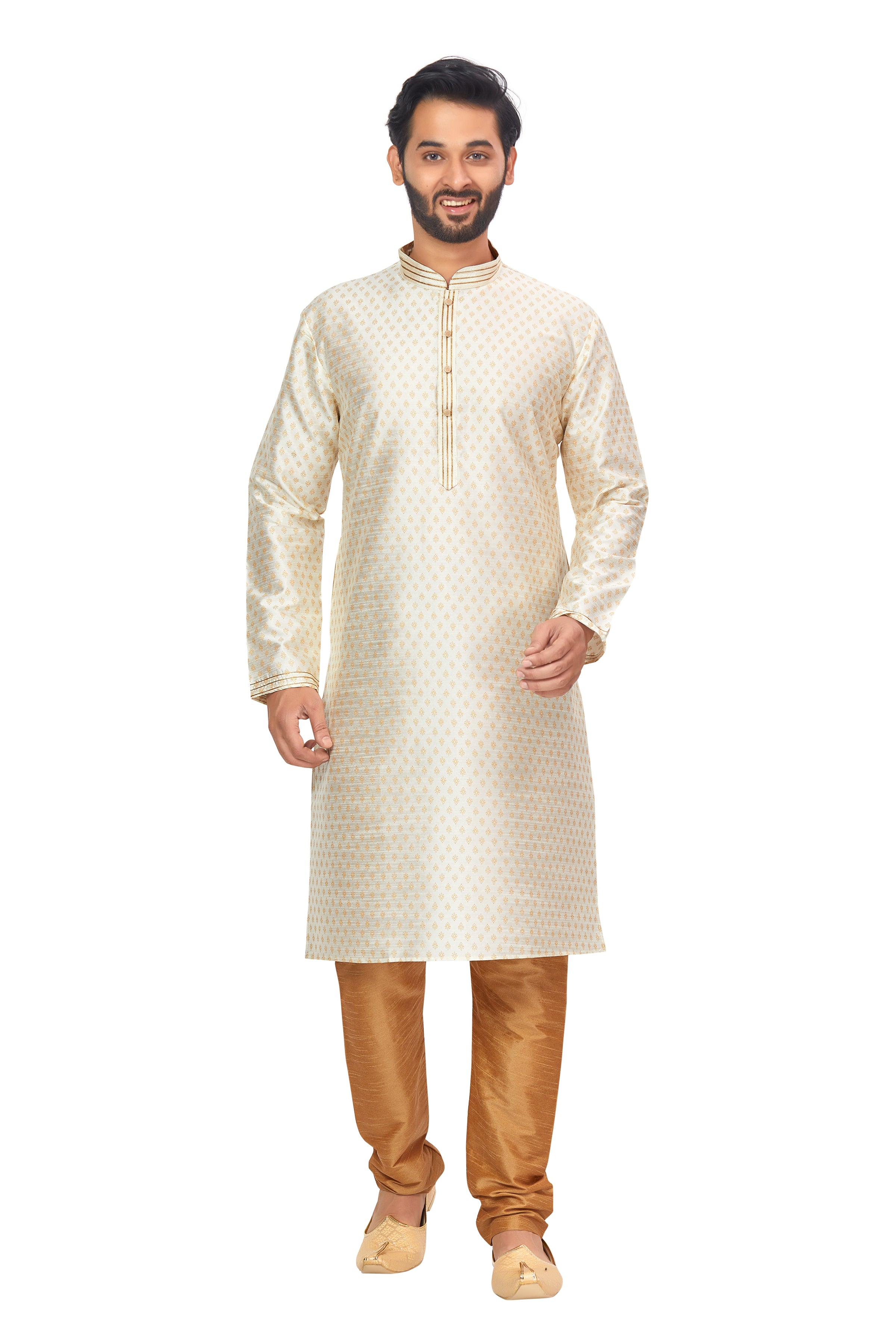 Mens Printed Kurta Set - Roop Darshan