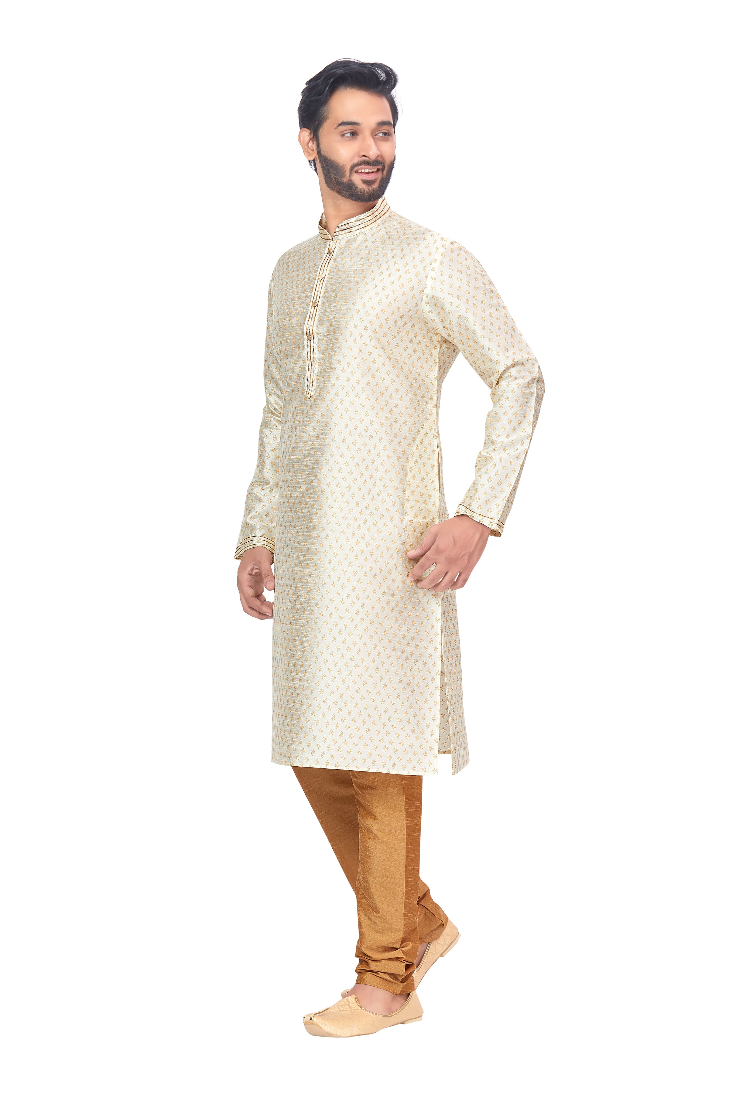 Mens Printed Kurta Set - Roop Darshan