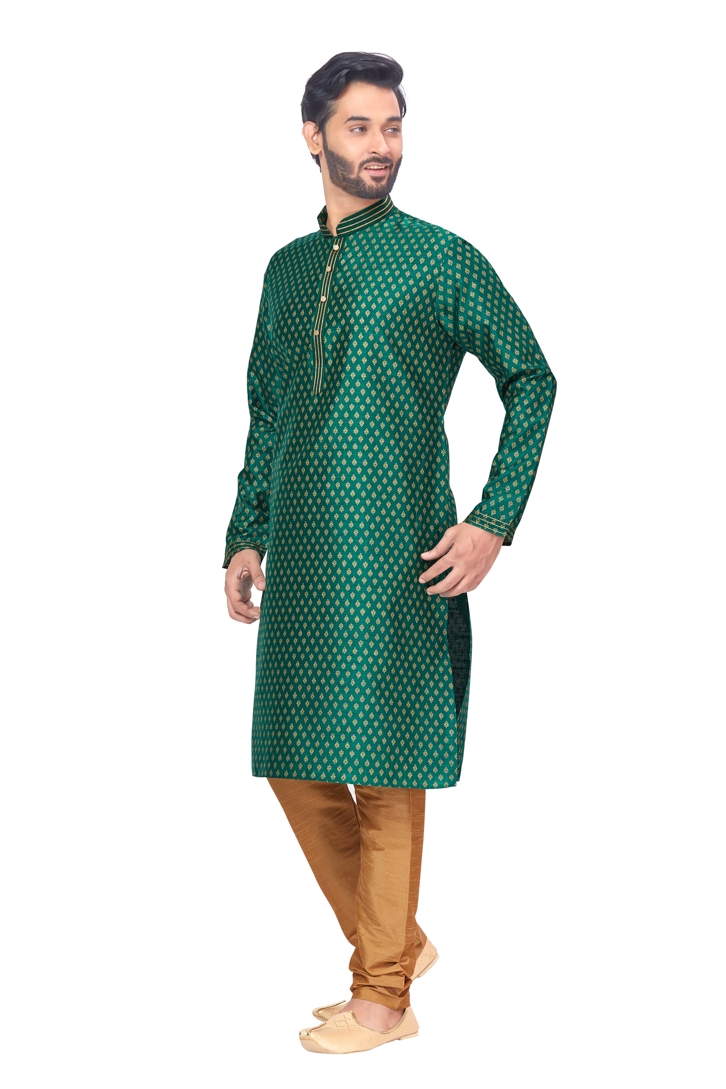 Mens Printed Kurta Set - Roop Darshan