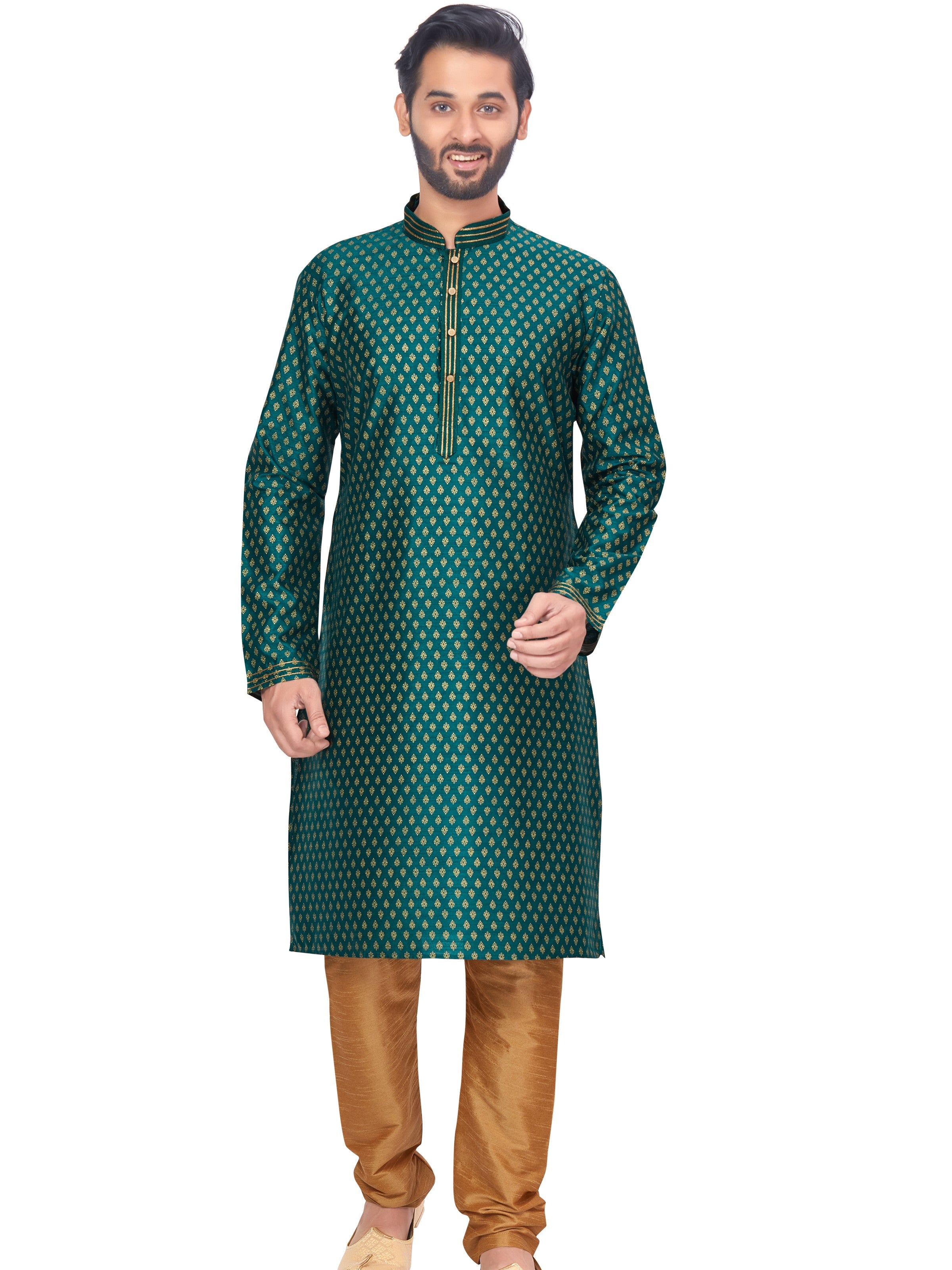 Mens Printed Kurta Set - Roop Darshan