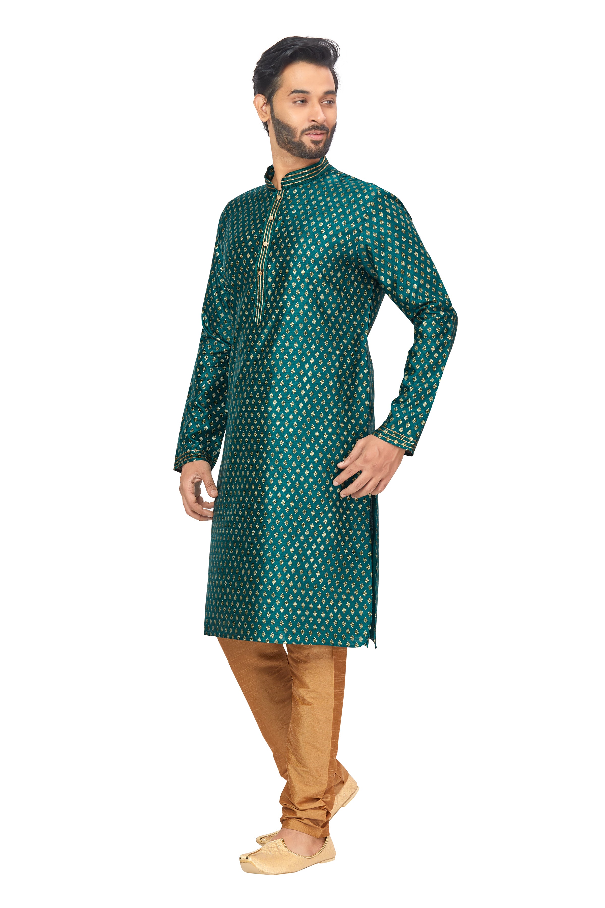 Mens Printed Kurta Set - Roop Darshan