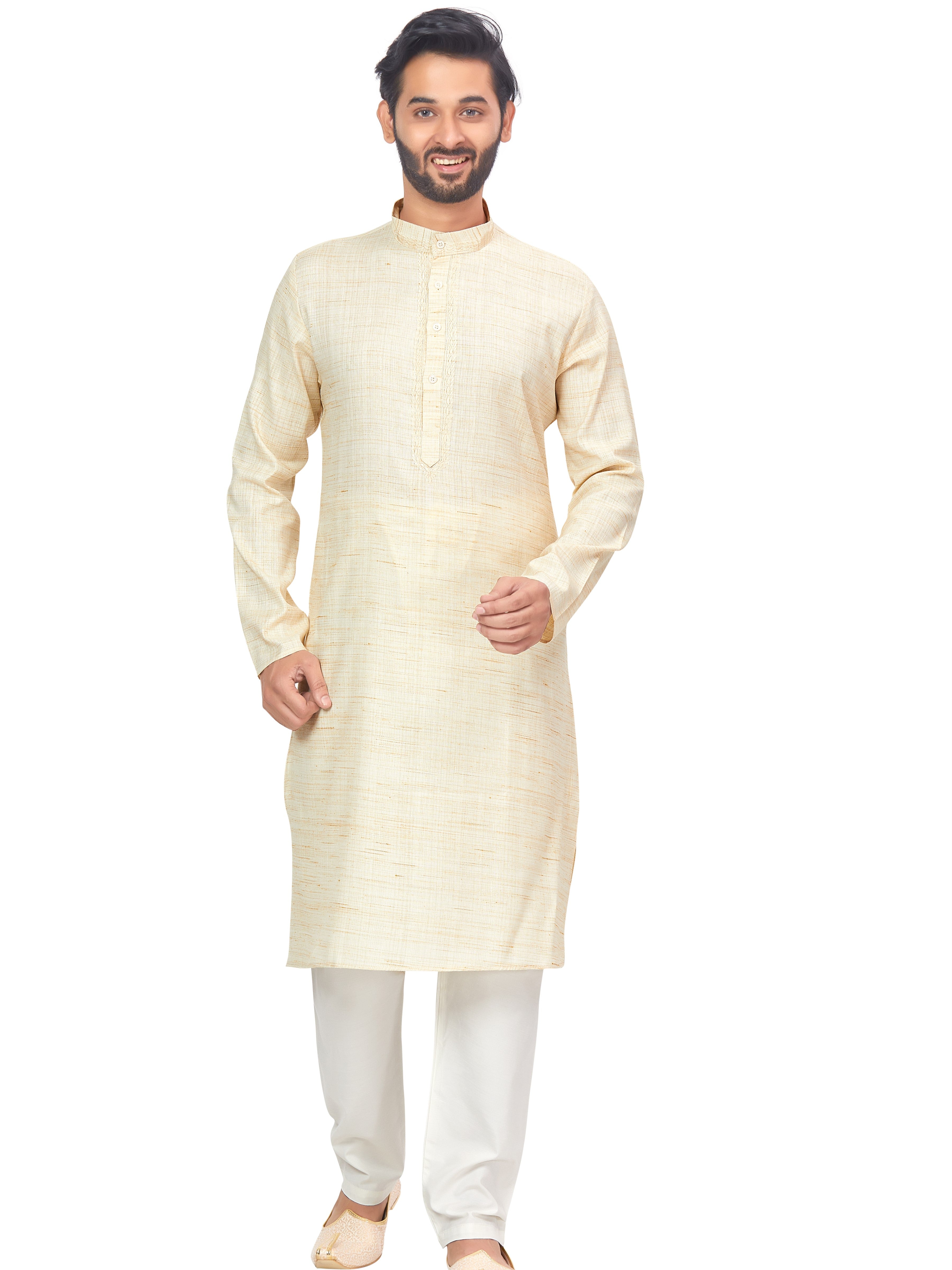 Mens Linen Kurta Set - Roop Darshan