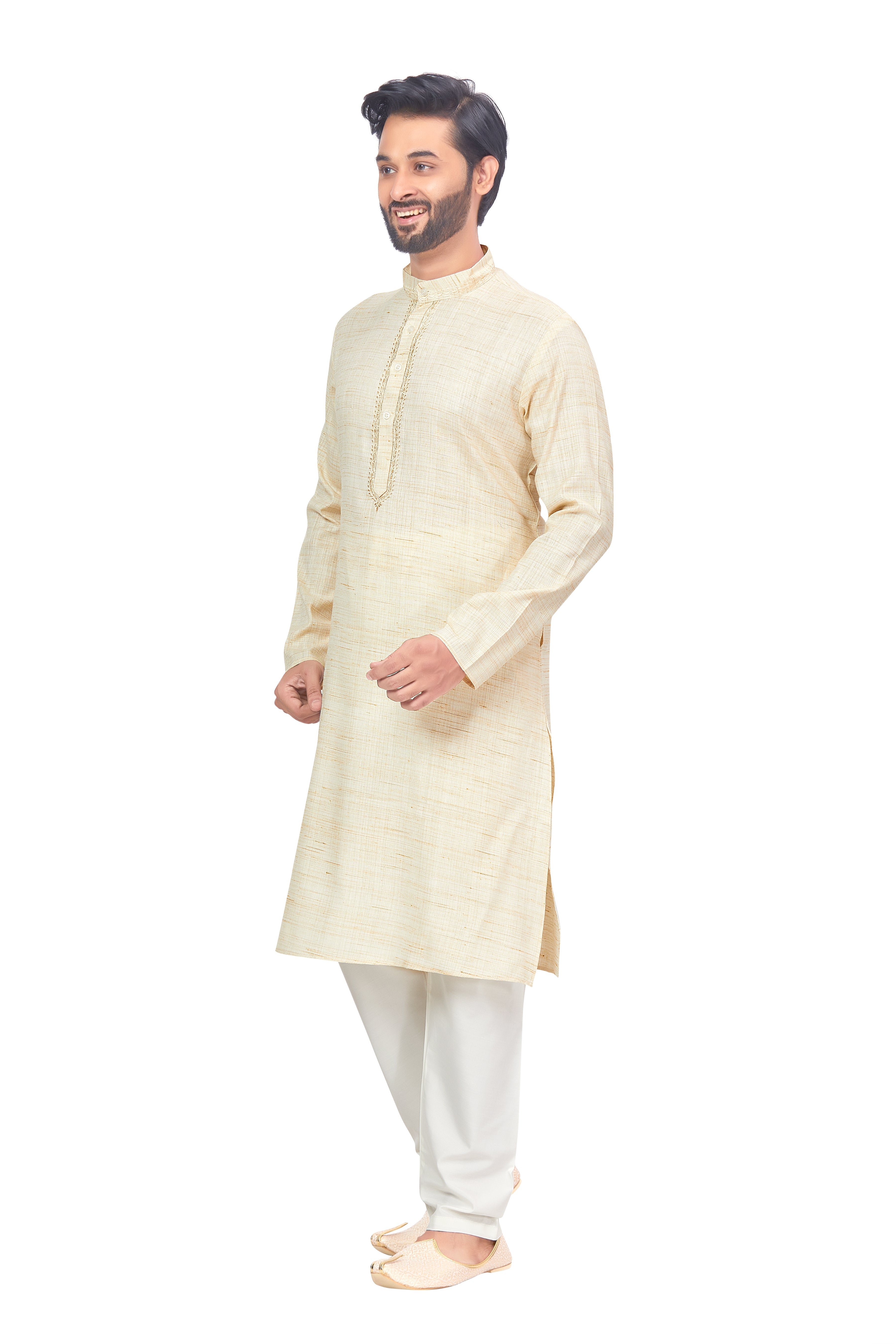 Mens Linen Kurta Set - Roop Darshan