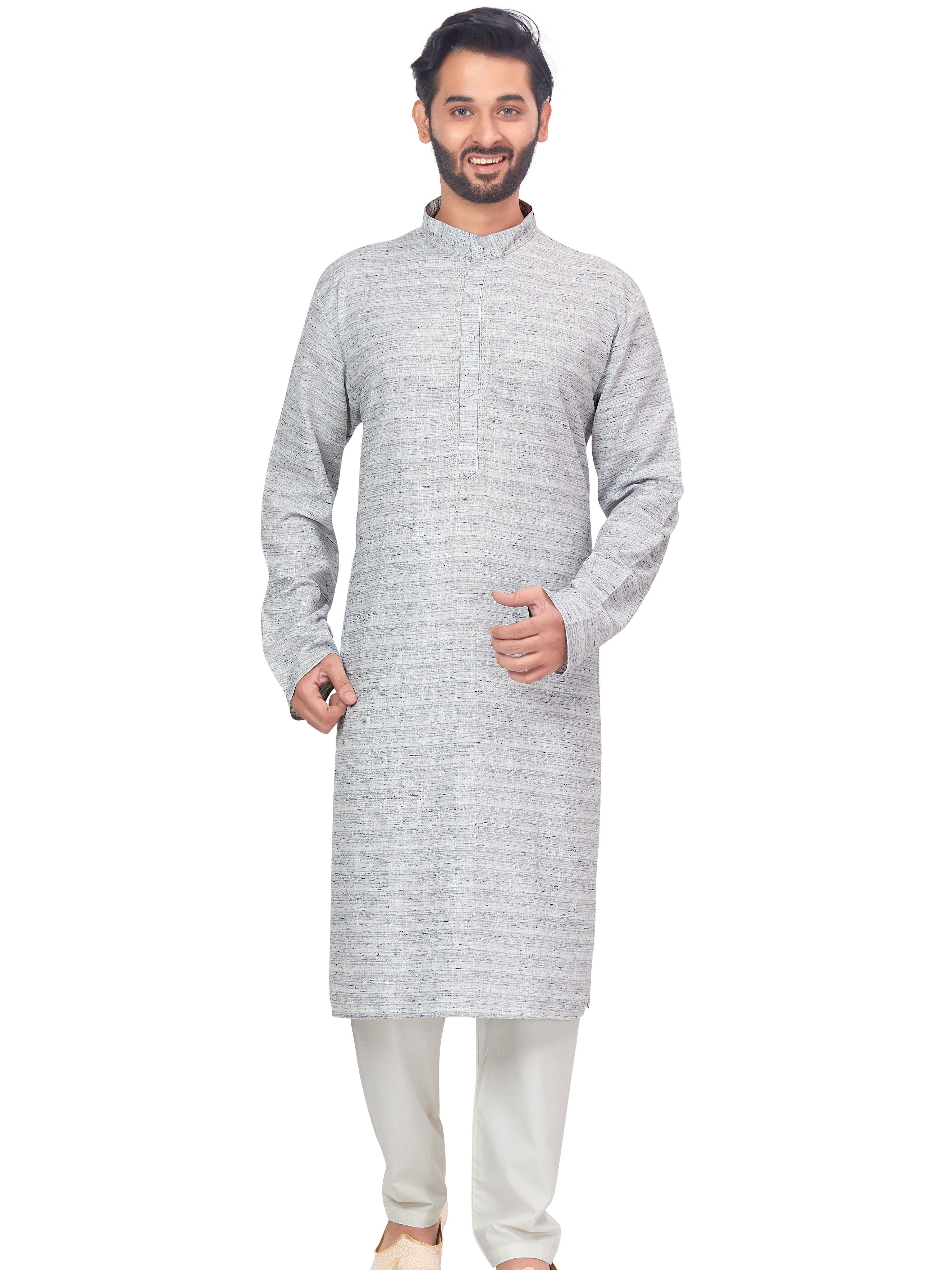 Mens Linen Kurta Set - Roop Darshan