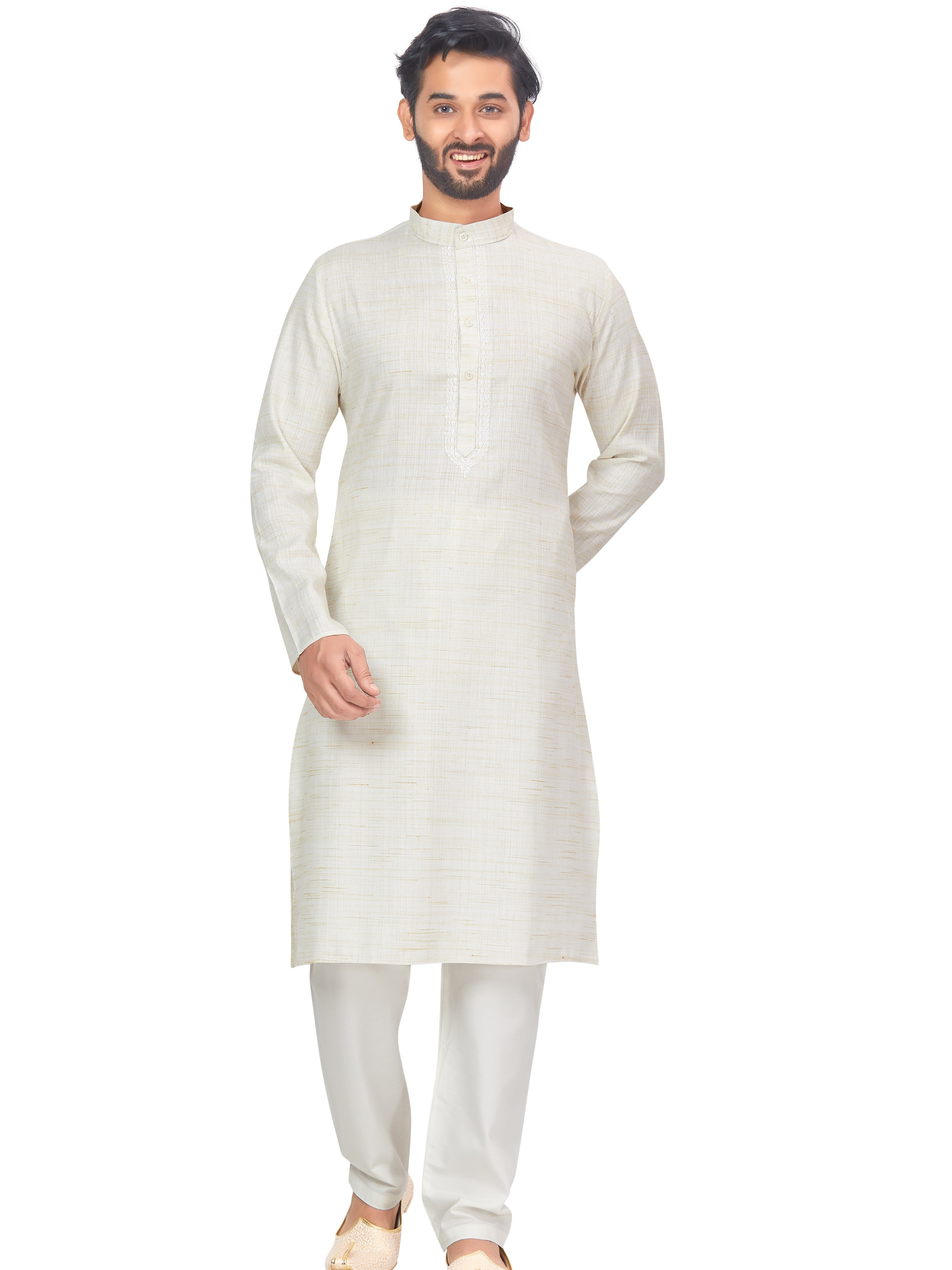 Mens Linen Kurta Set - Roop Darshan