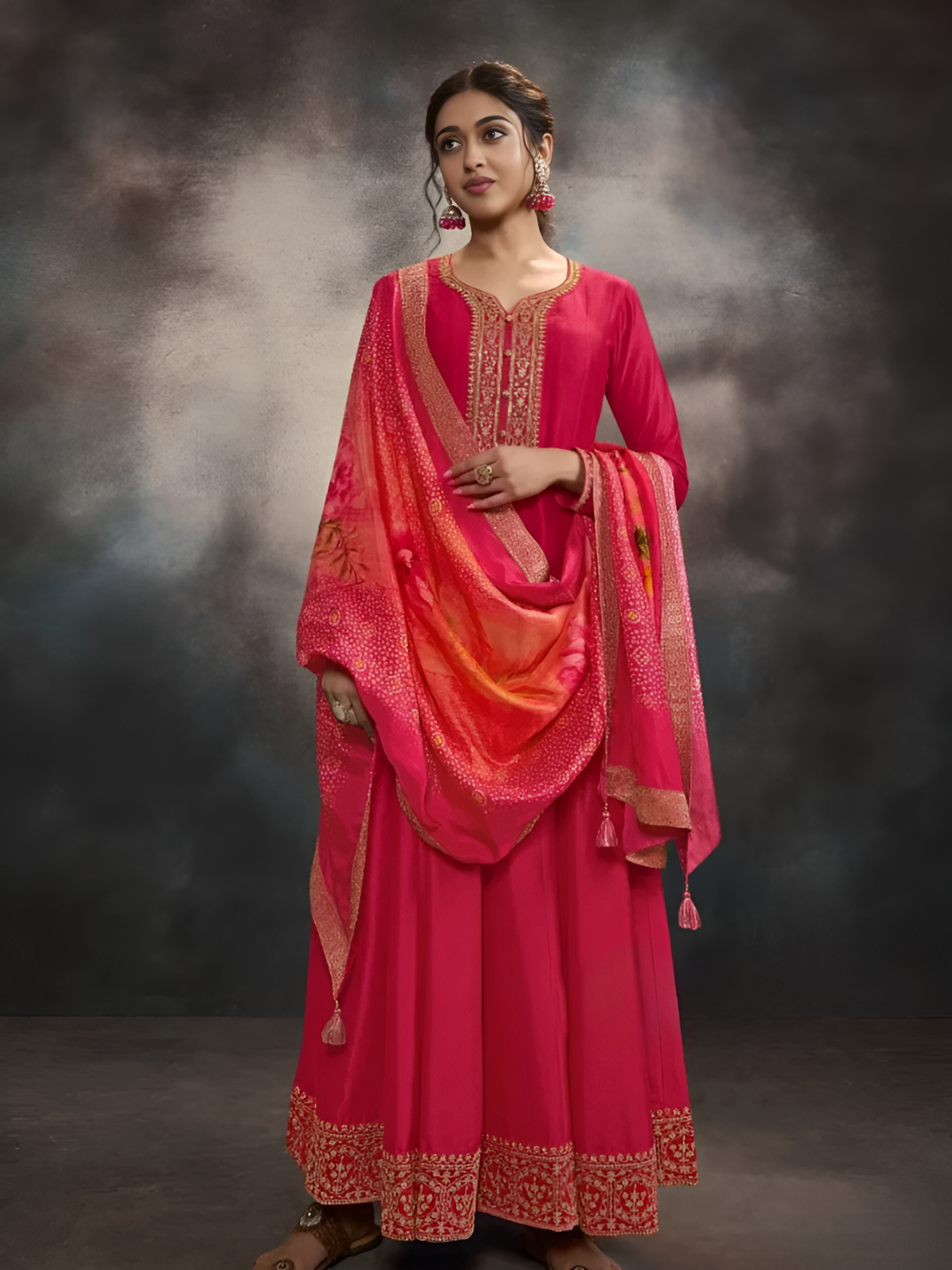 Malini Gown With Dupatta - Roop Darshan