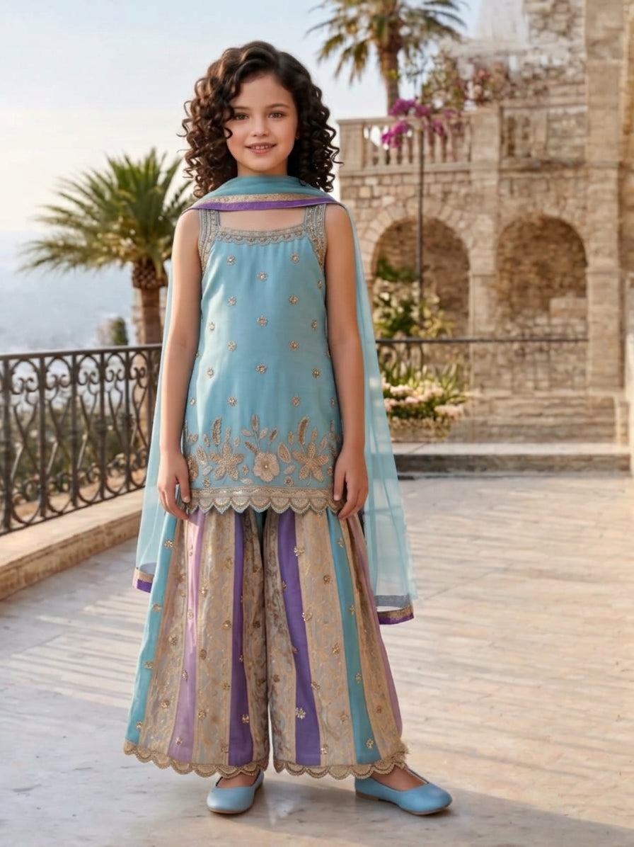 Vamika Silk Palazzo Suit