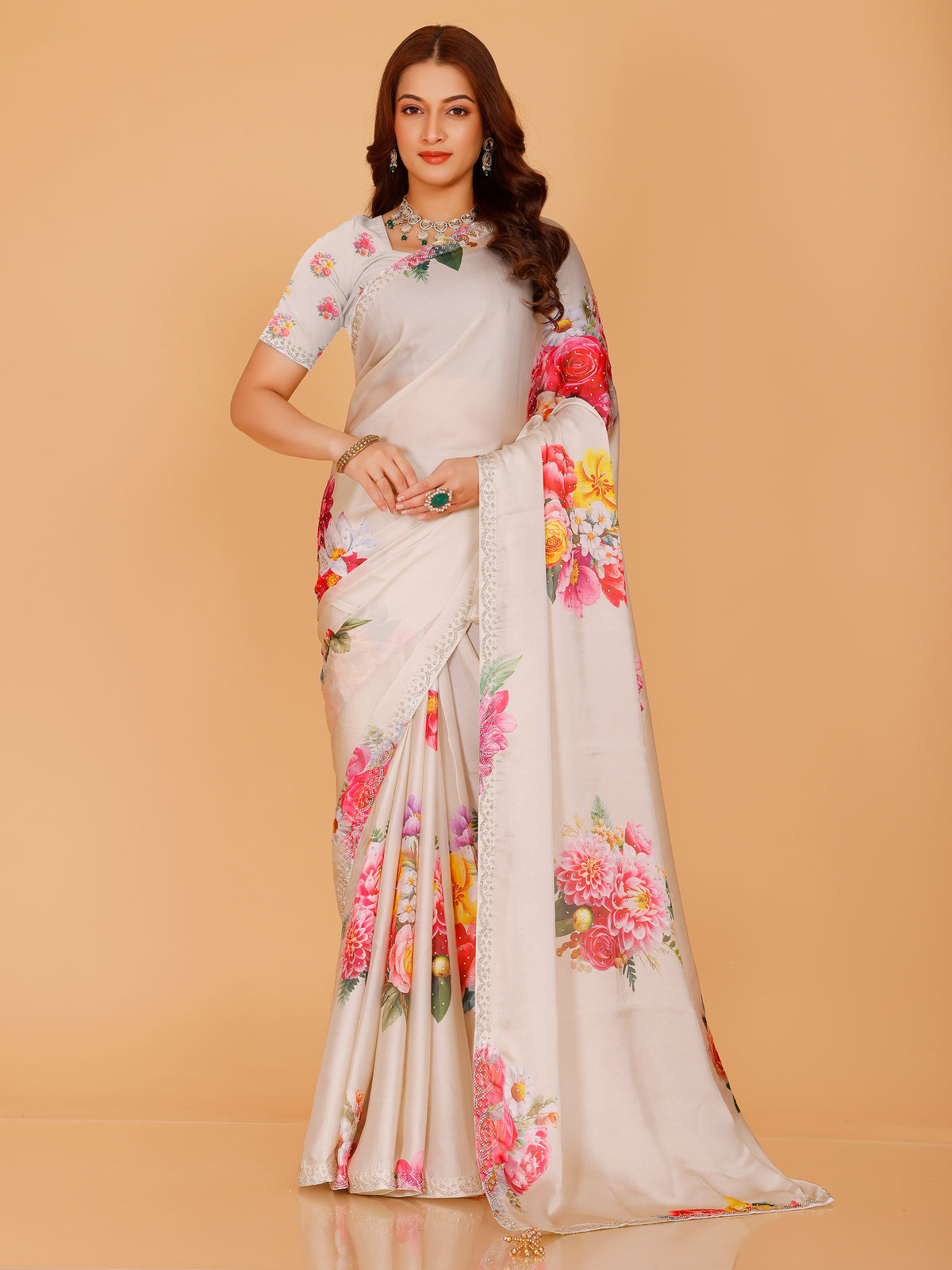 Mishka Silk Printed Saree