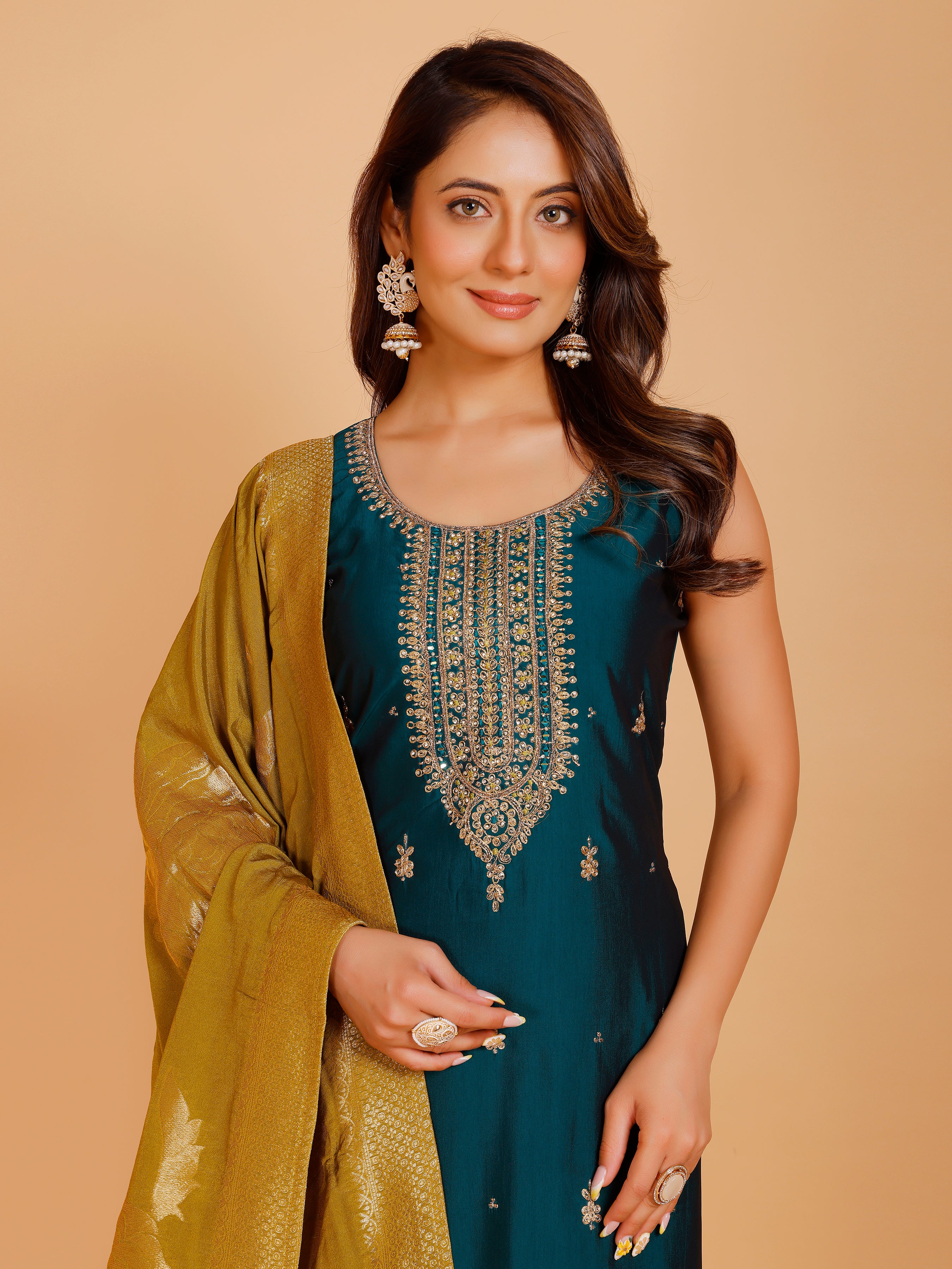Vamika Silk Straight Suit