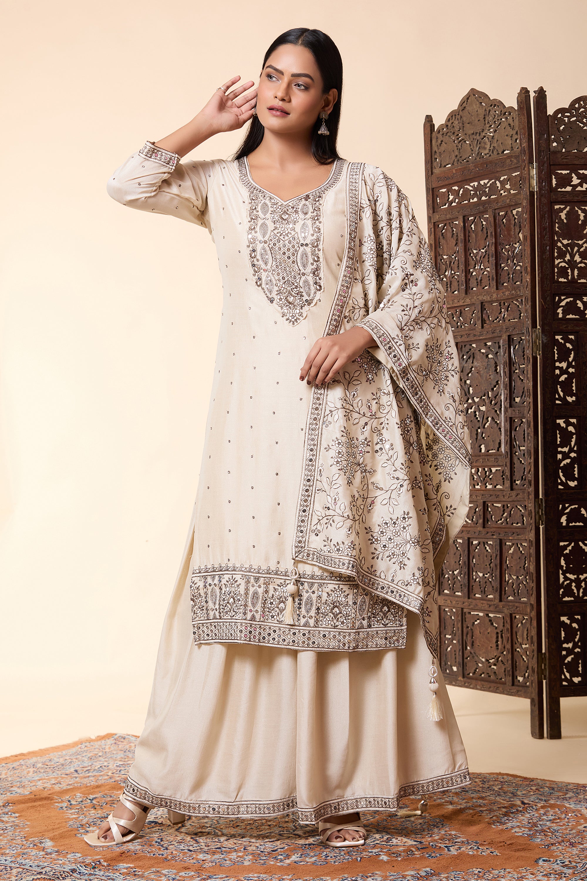 Naya Palazzo Suit - Roop Darshan