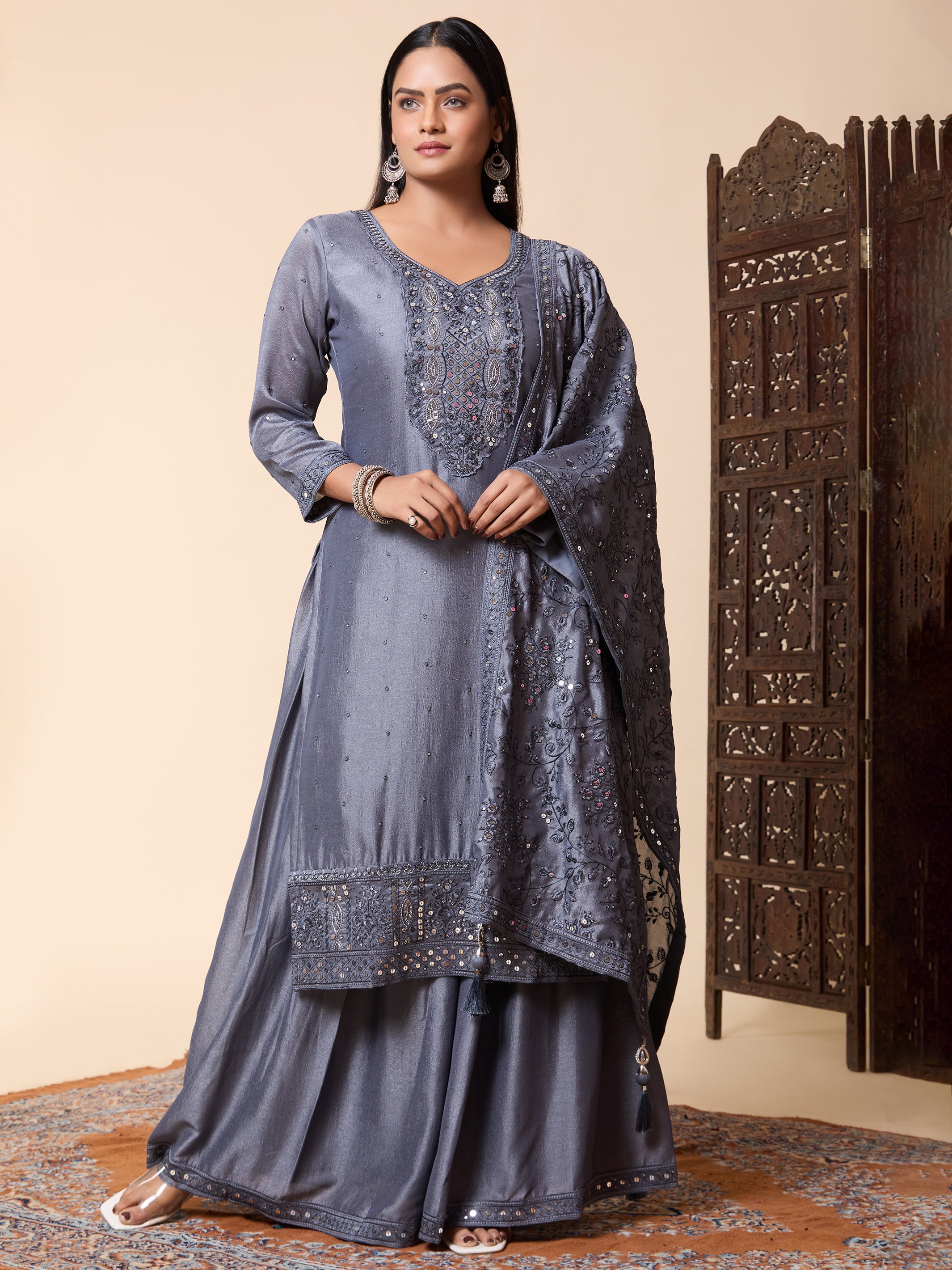 Naya Palazzo Suit - Roop Darshan