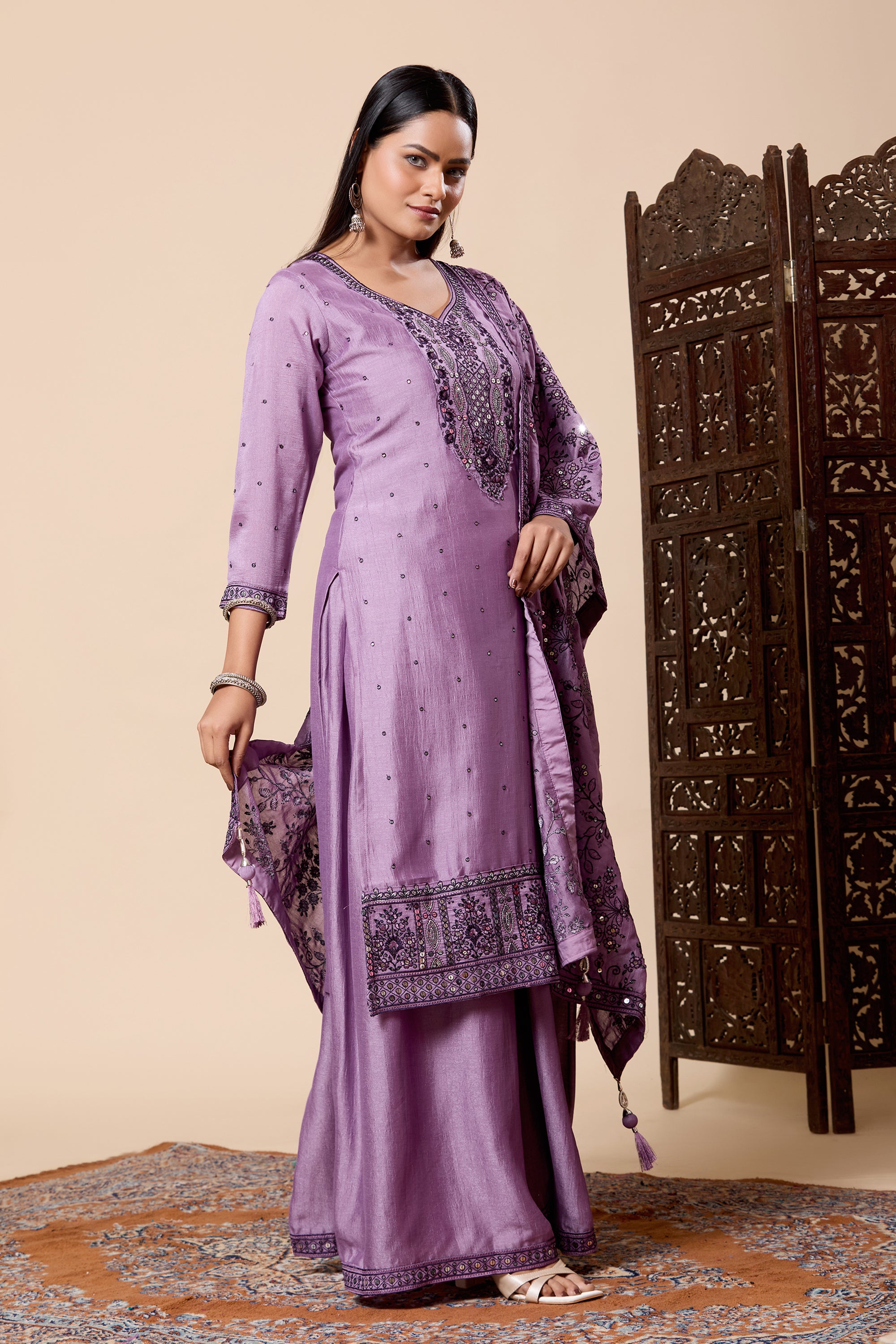 Naya Palazzo Suit - Roop Darshan