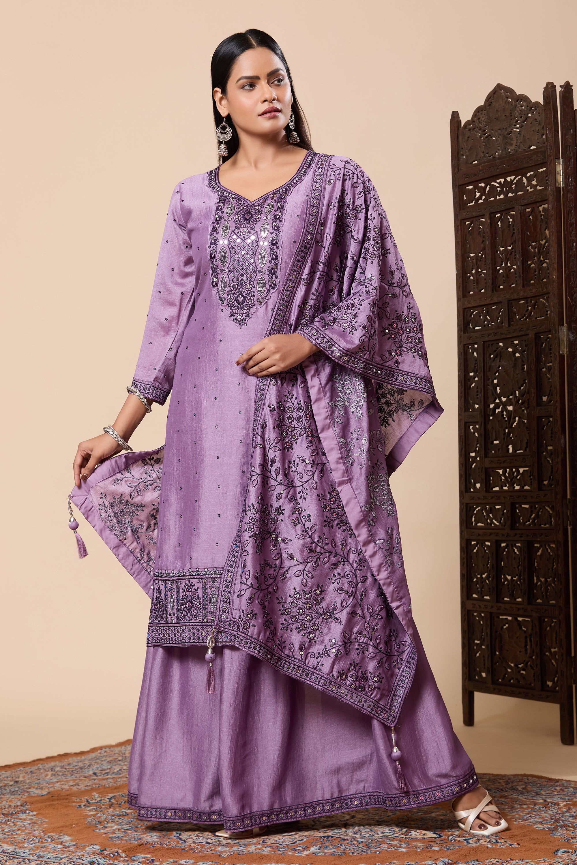 Naya Palazzo Suit - Roop Darshan