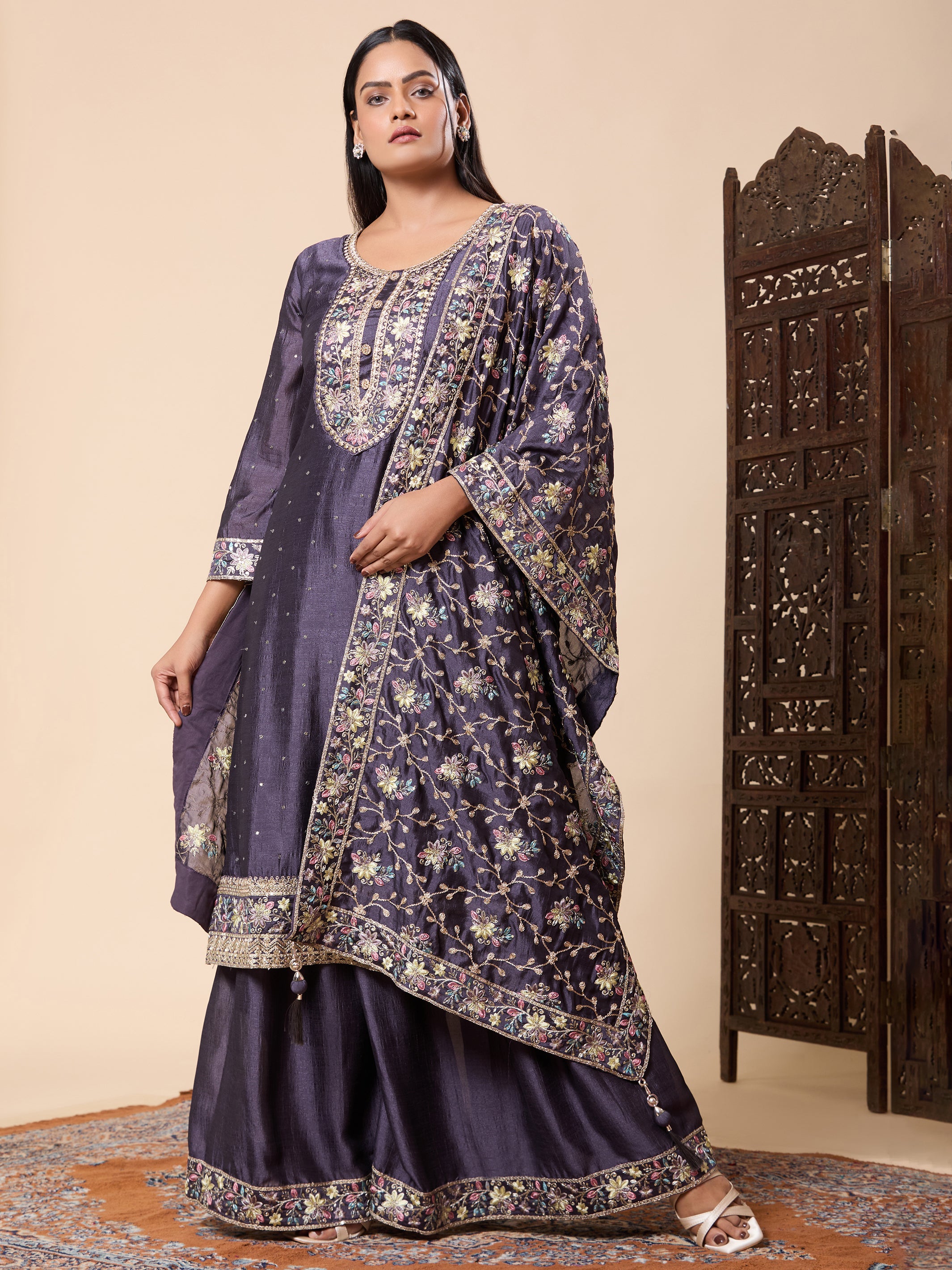 Ananya Palazzo Suit - Roop Darshan