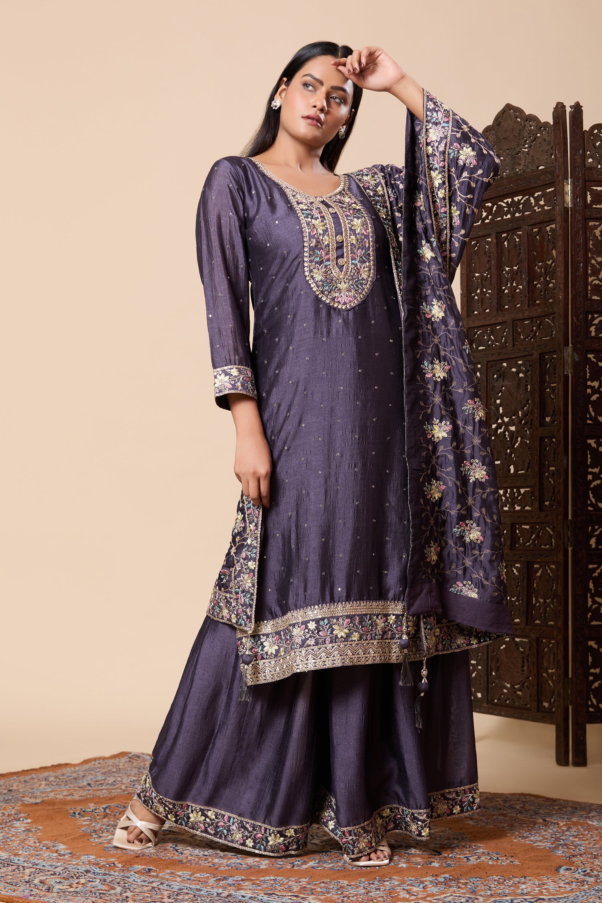 Ananya Palazzo Suit - Roop Darshan