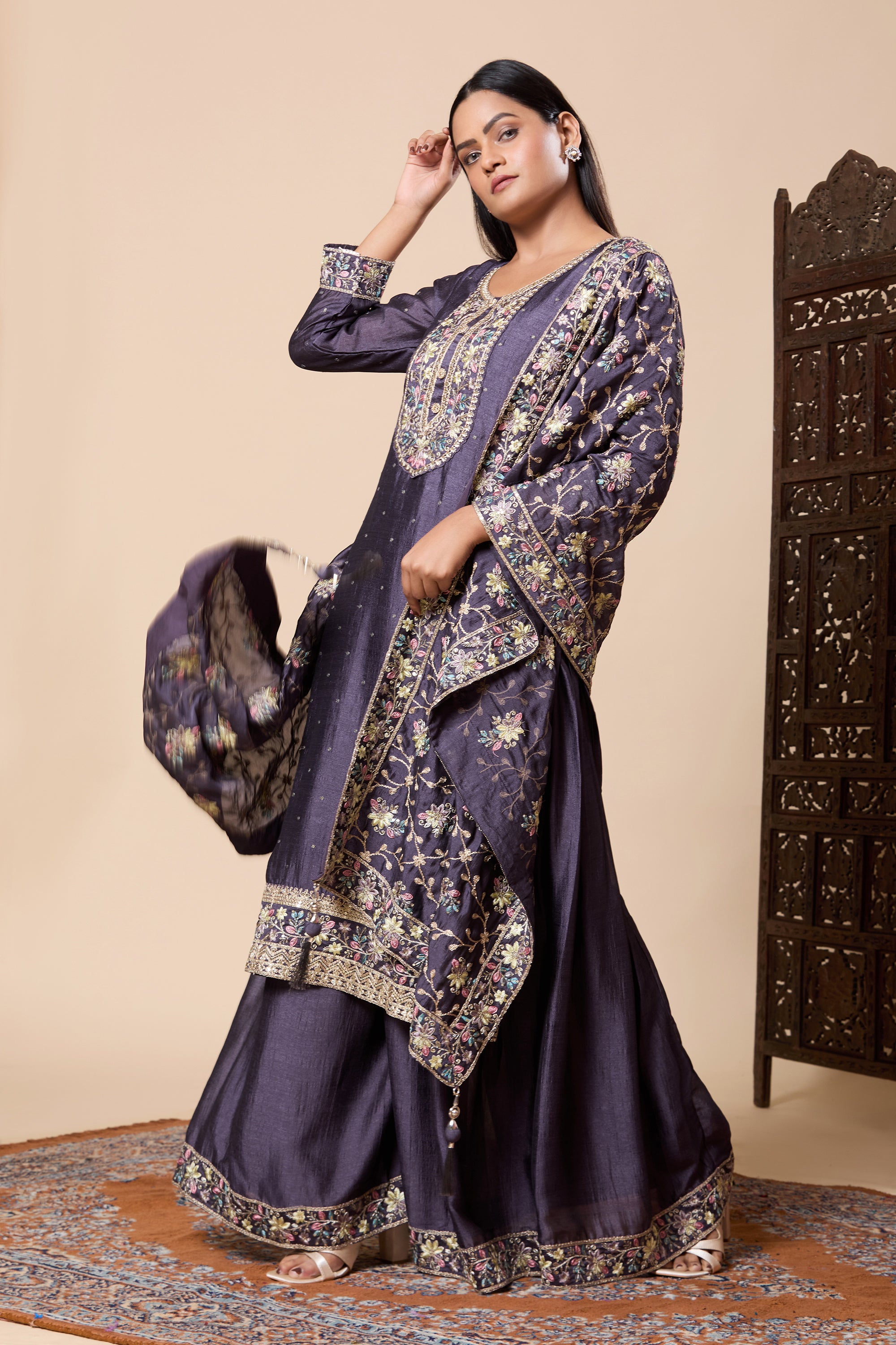 Ananya Palazzo Suit - Roop Darshan