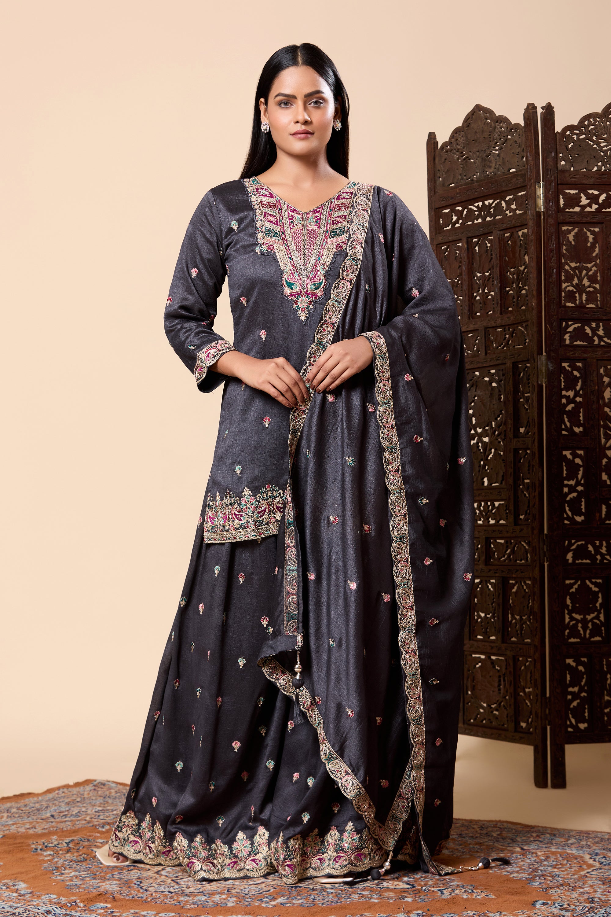 Vanika Palazzo Suit - Roop Darshan