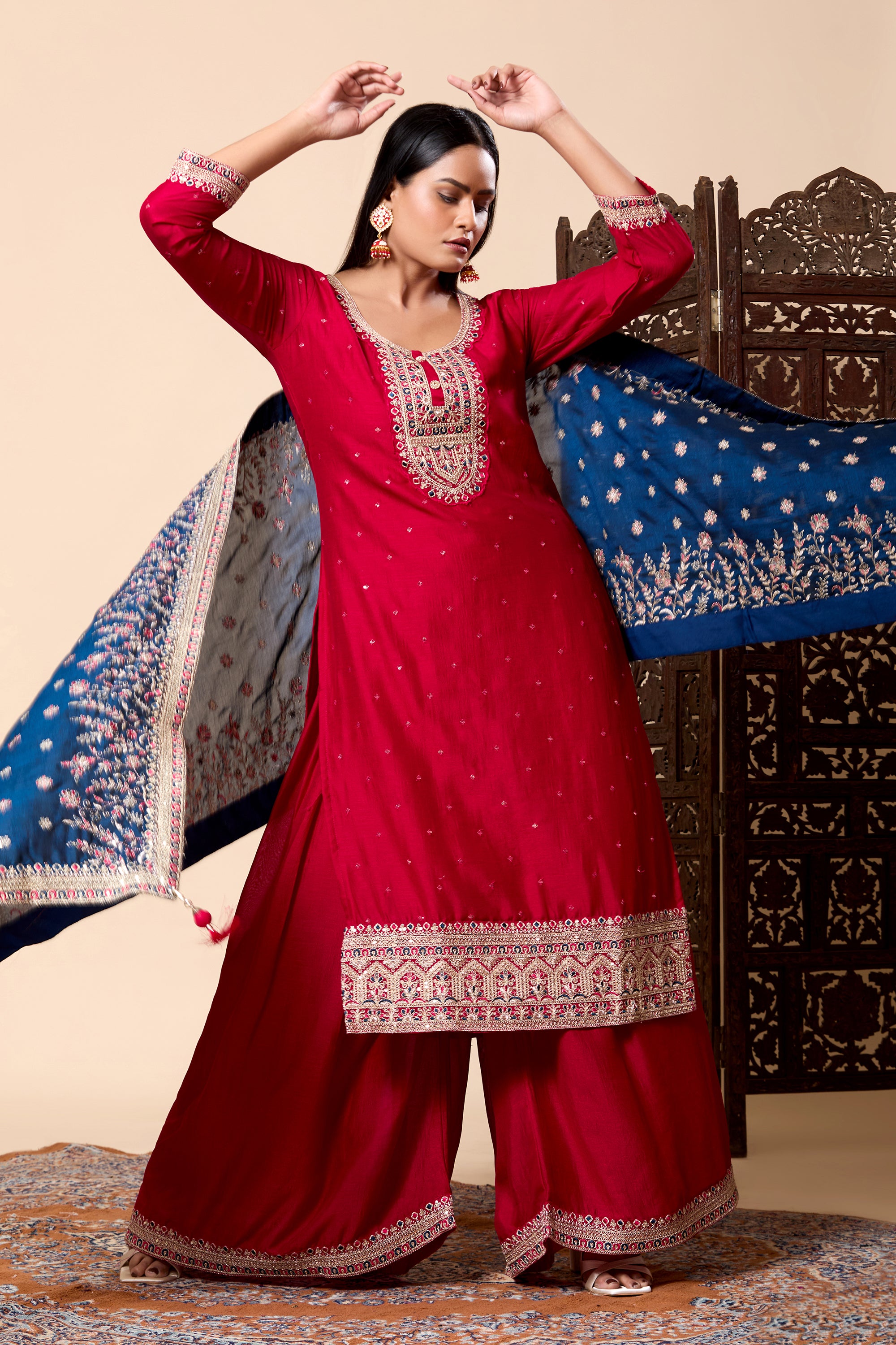 Mayuri Palazzo Suit - Roop Darshan