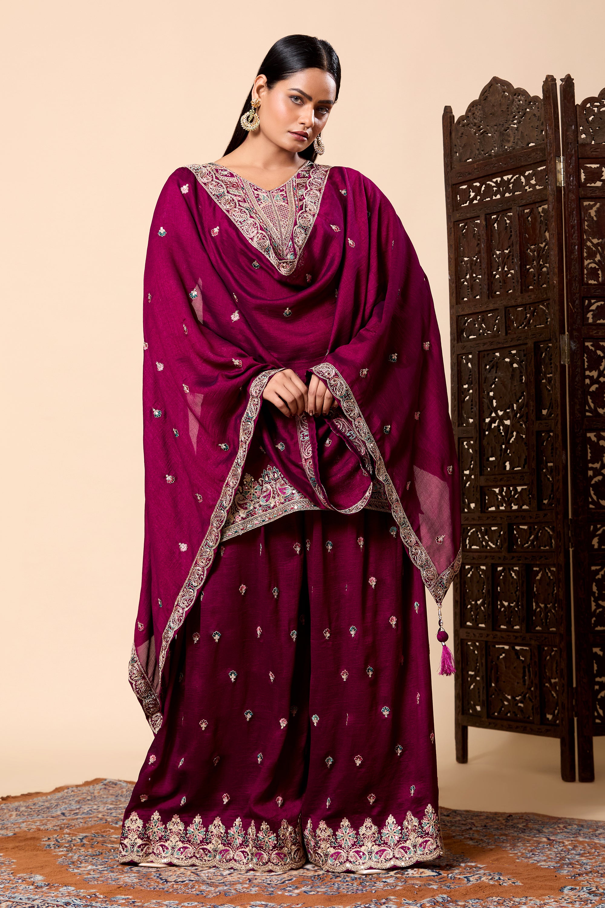 Vanika Palazzo Suit - Roop Darshan